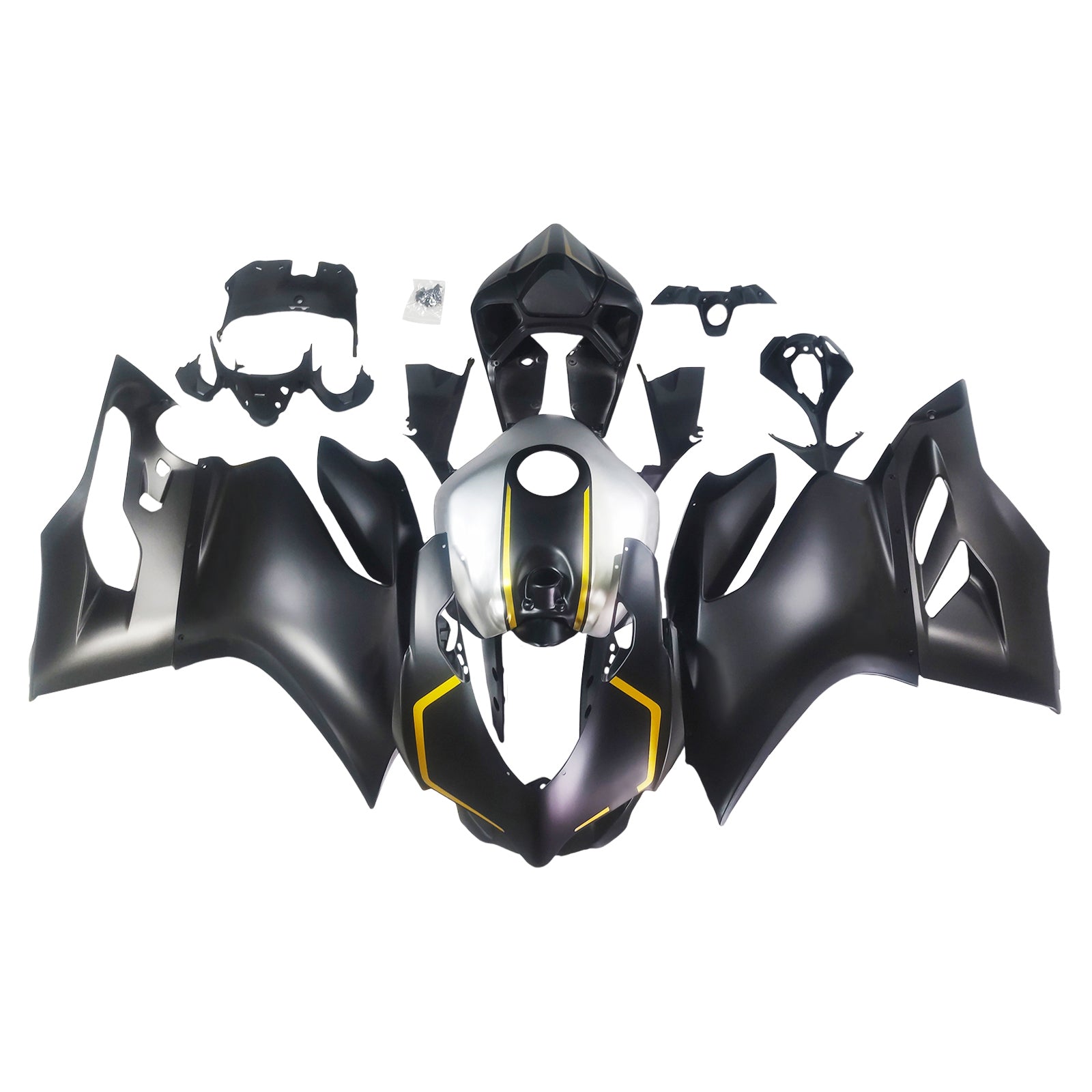 Amotopart 2012-2015 Ducati 1199 899 Matte Black Fairing Kit