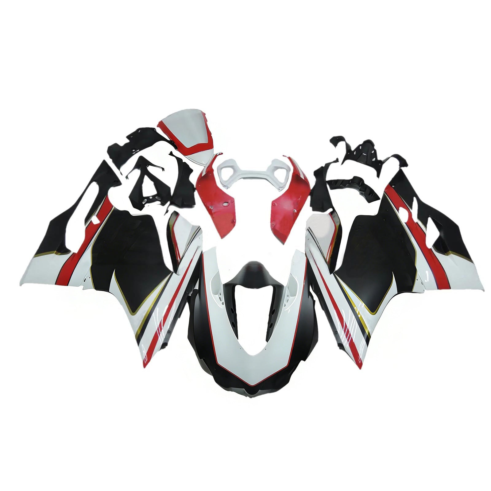 Amotopart 2012-2015 Ducati 1199 899 Red&White Style2 Fairing Kit