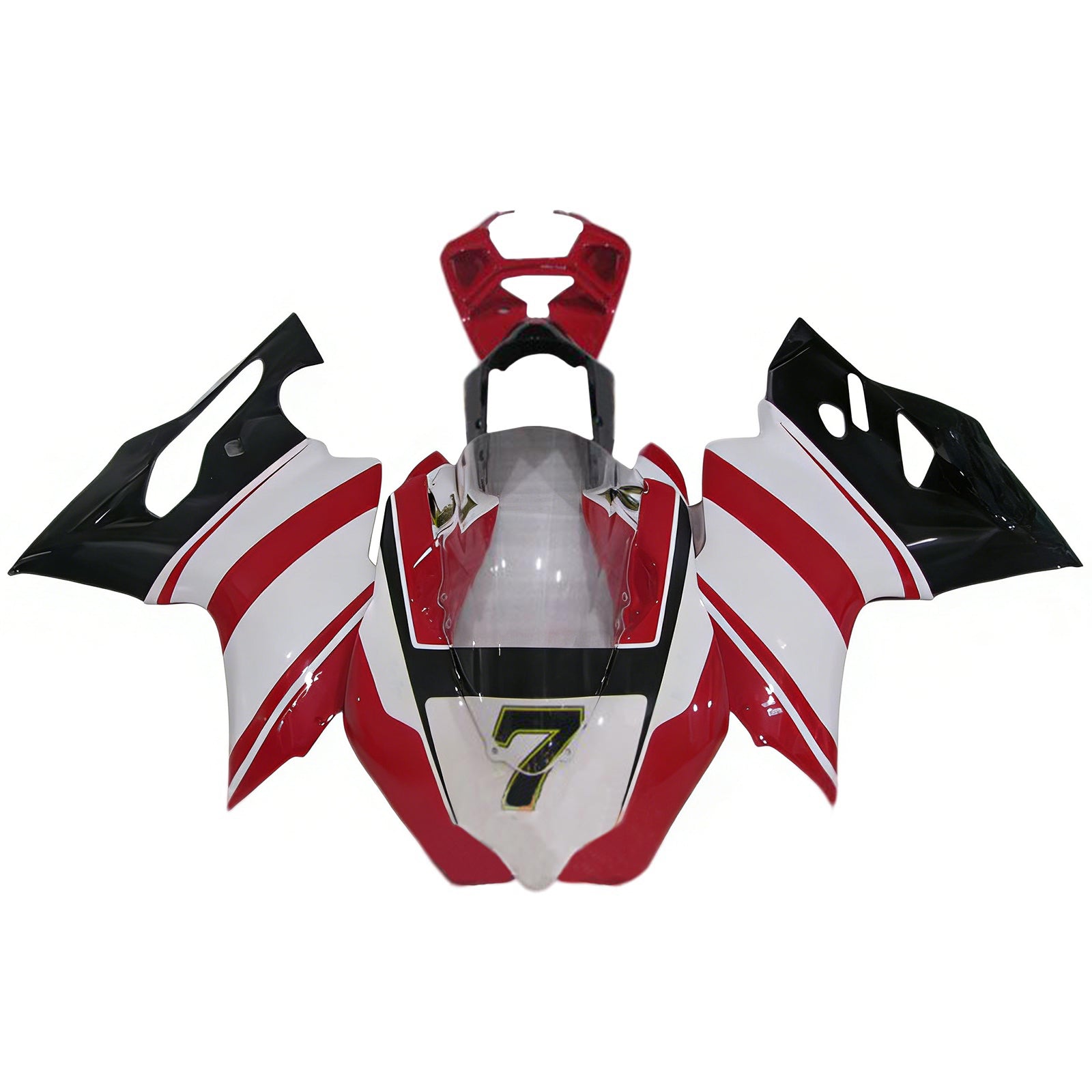 Amotopart 2012-2015 Ducati 1199 899 Red&White Style3 Fairing Kit
