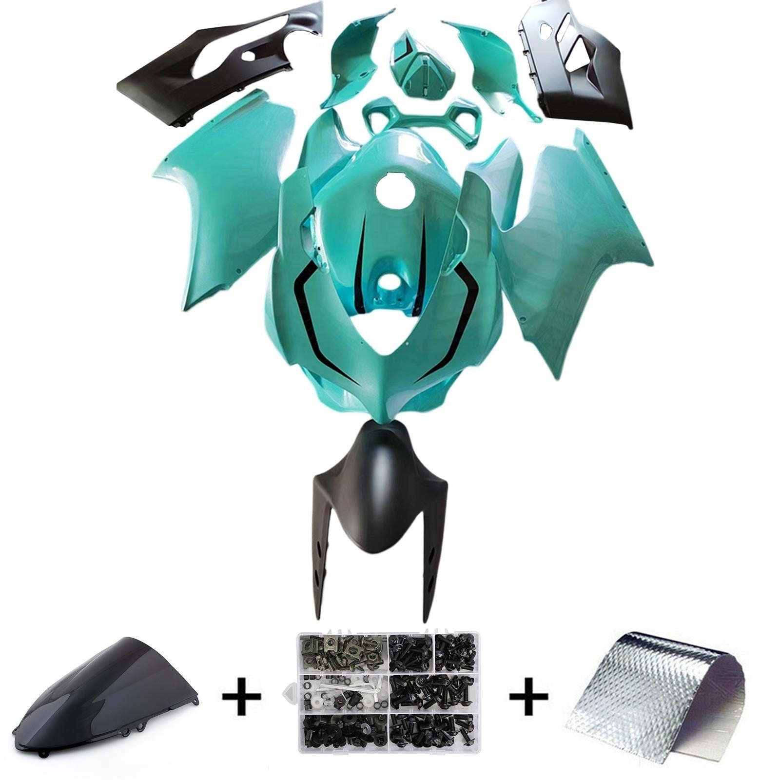 Amotopart 2012-2015 Ducati 1199 899 Blue&Green Fairing Kit