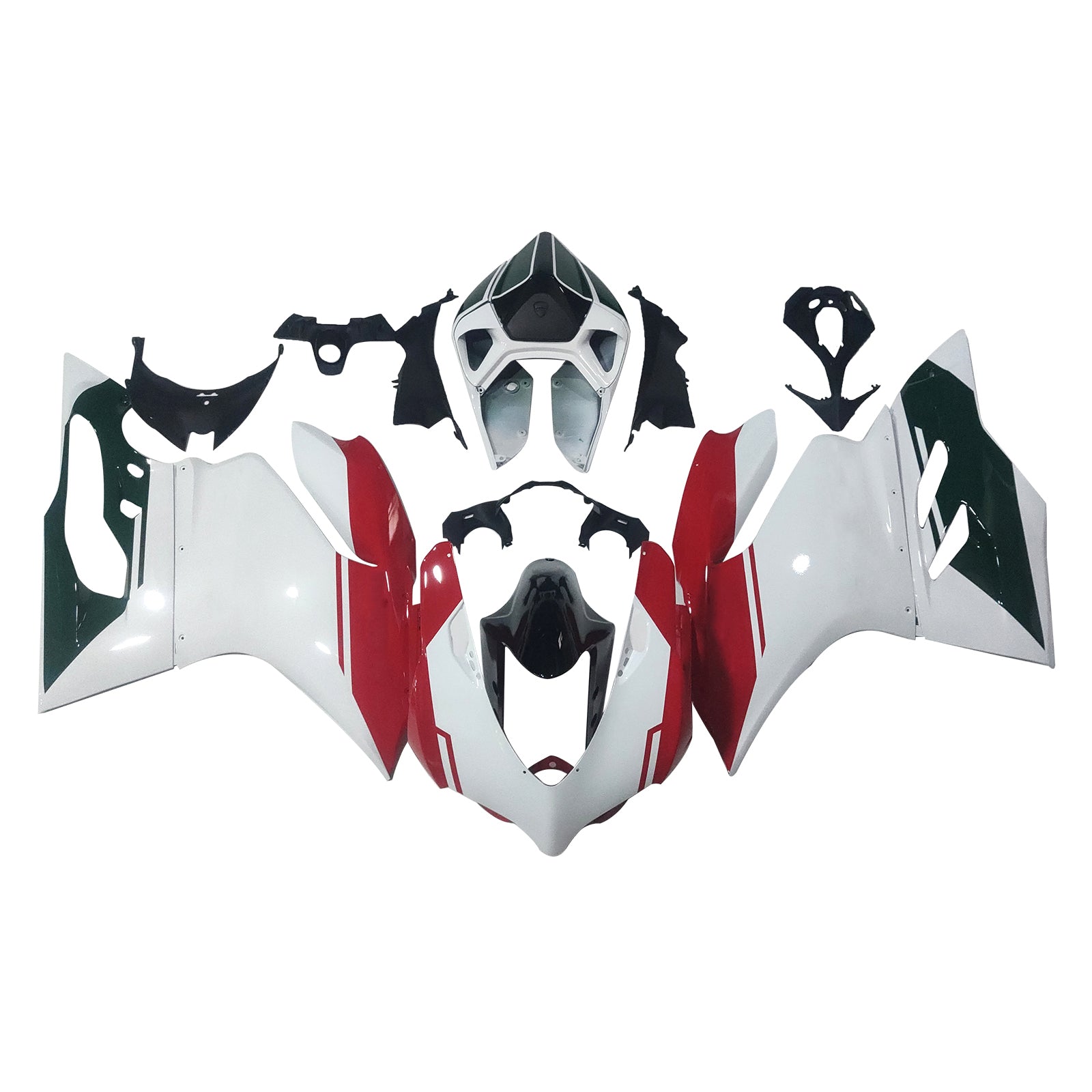 Amotopart 2012-2015 Ducati 1199 899 Red&GreenFairing Kit