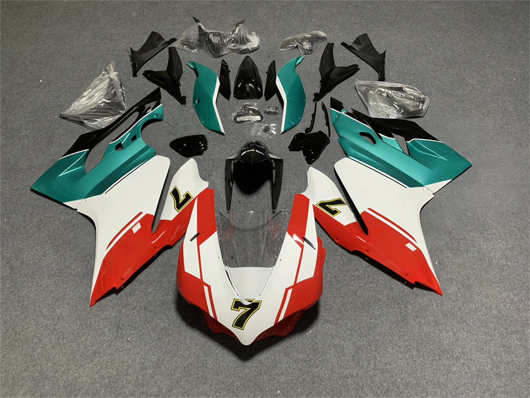Amotopart Ducati 1199 899 2012-2015 Red&Green Fairing Kit