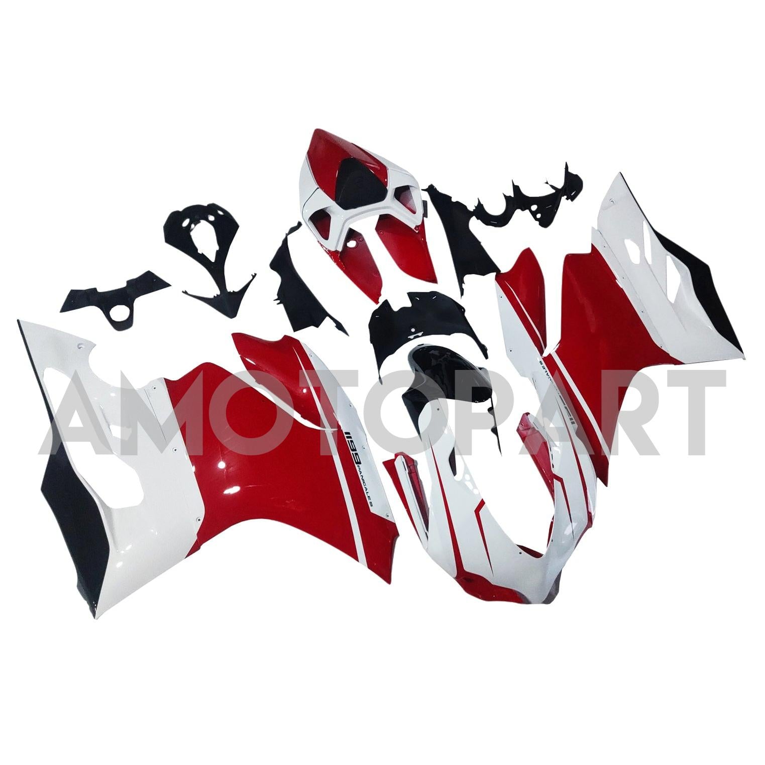 Amotopart Ducati 1199 899 2012-2015 Red&White Style2 Fairing Kit