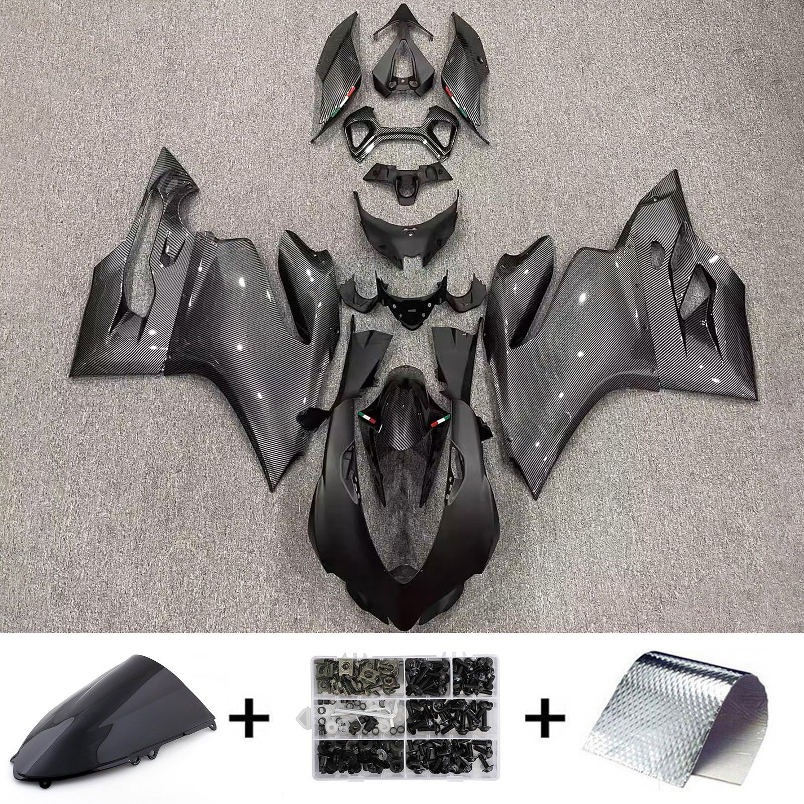 Amotopart 2012-2015 Ducati 1199/899 Carbon Fiber Fairing Kit