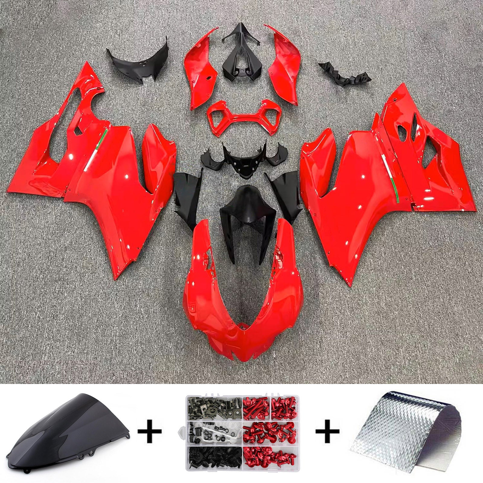 Amotopart 2012-2015 Ducati 1199/899 Glossy Red Failing Kit