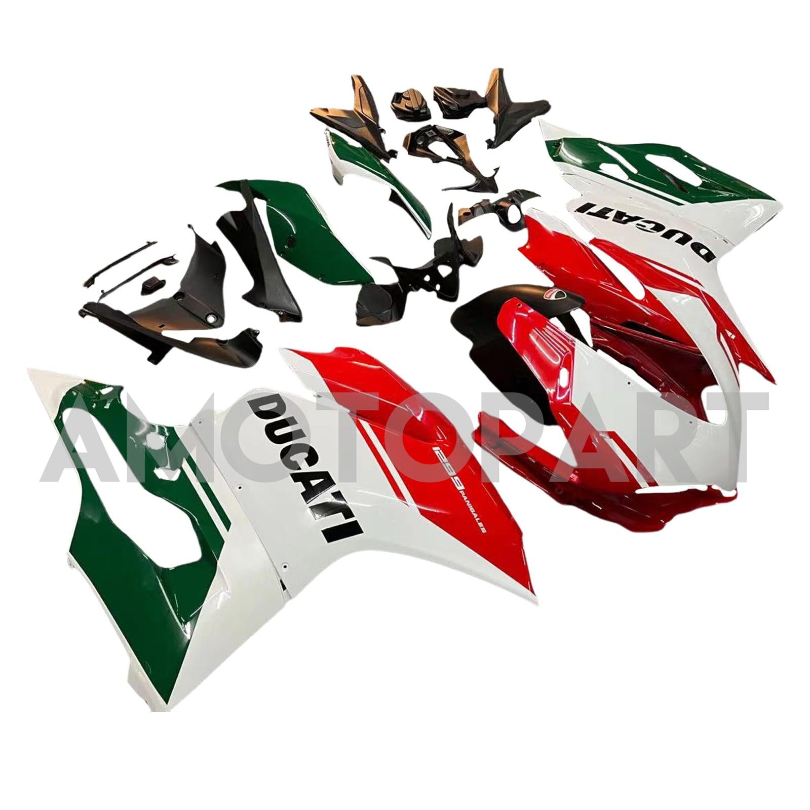 Amotopart 2015-2020 Ducati 1299 959 Red&Green Fairing Kit