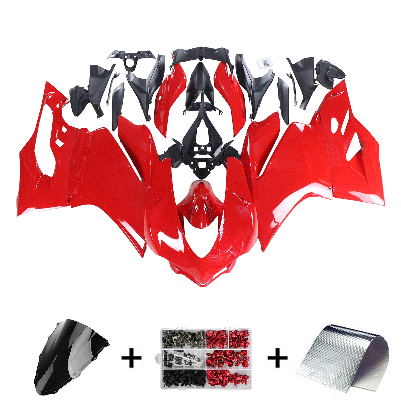 Amotopart Ducati 2015-2020 1299/959 All Red Fairing Kit