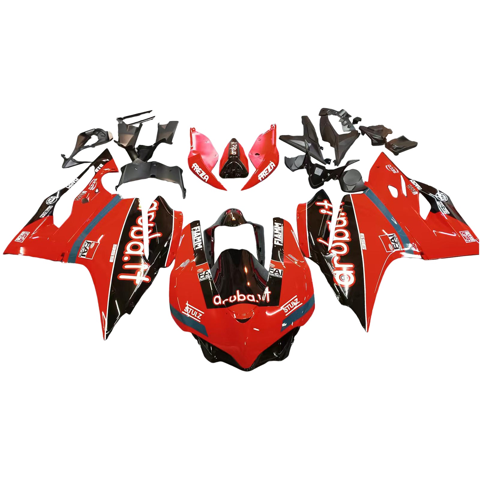 Amotopart 2015-2020 Ducati 1299 959 Kit de carenado rojo Style2