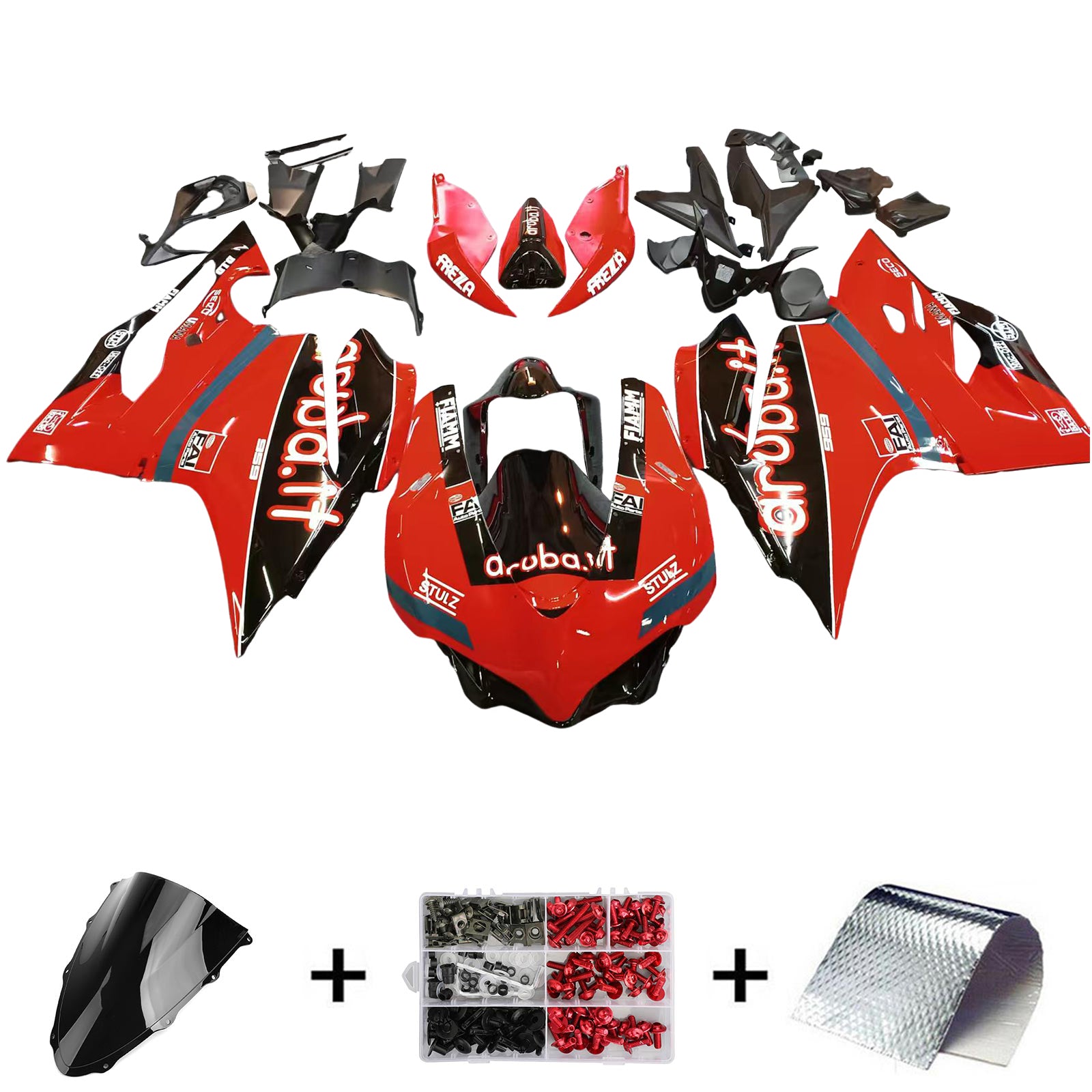 Kit carena Amotopart 2015-2020 Ducati 1299 959 Red Style2