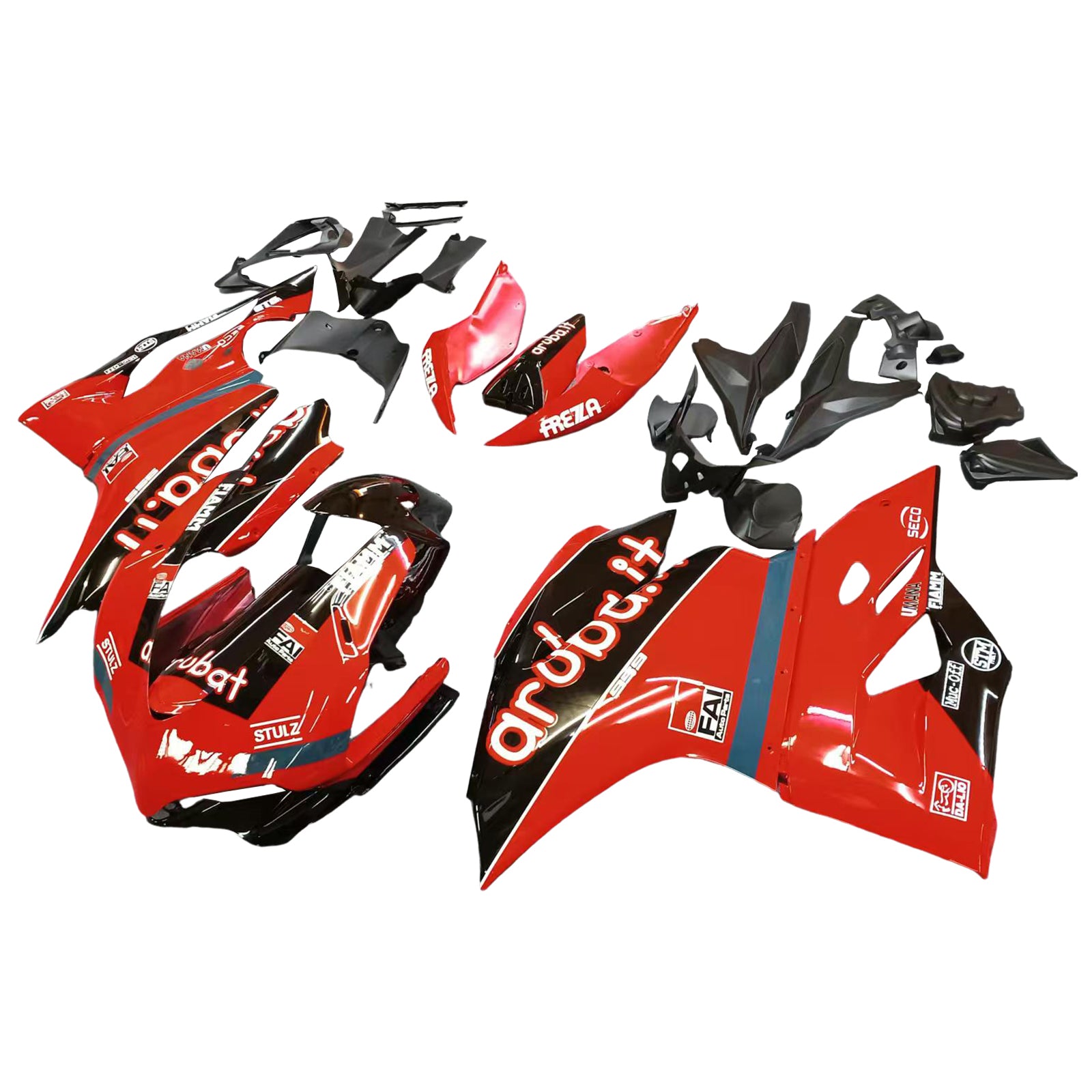 Amotopart 2015-2020 Ducati 1299 959 Kit de carenado rojo Style2