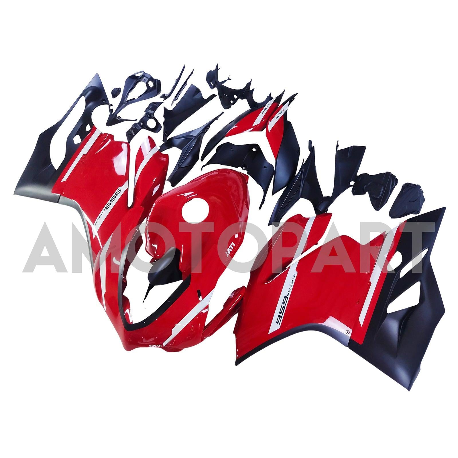 Amotopart 2015-2020 Ducati 1299/959 Red Black Fairing Kit