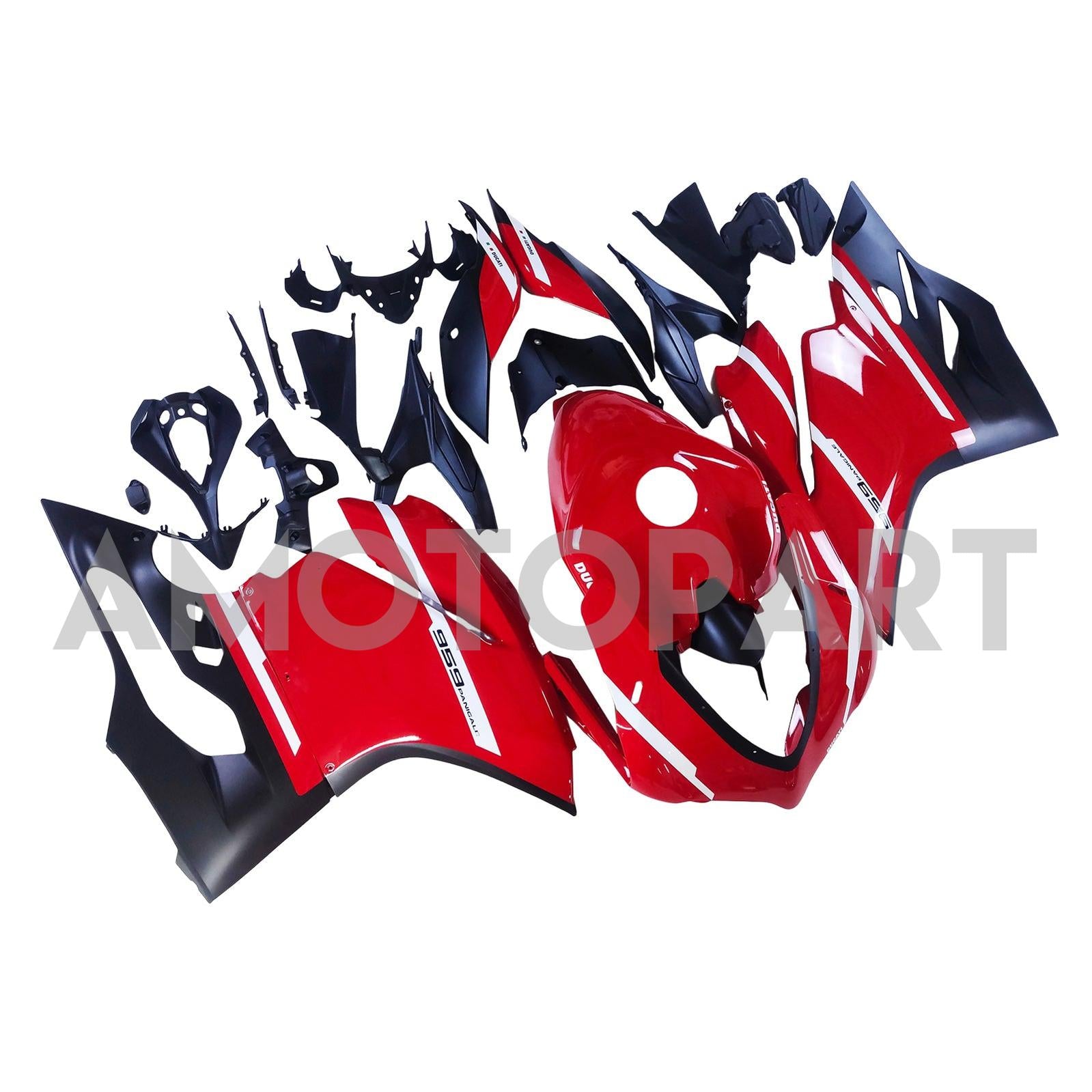 Amotopart 2015-2020 Ducati 1299/959 Red Black Fairing Kit