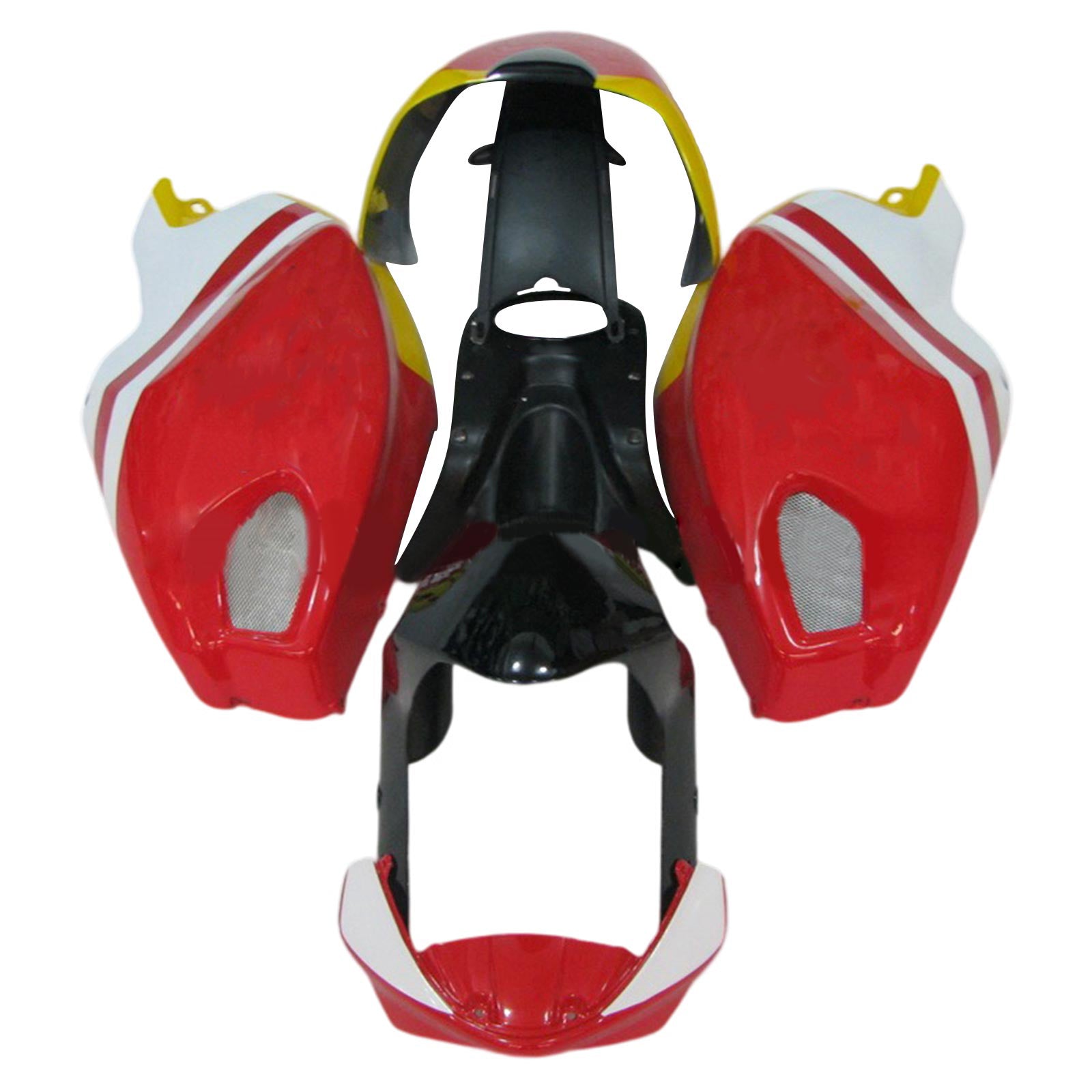 Amotopart All Years Ducati Monster 696 796 1100 S EVO Red&White Style3 Fairing Kit