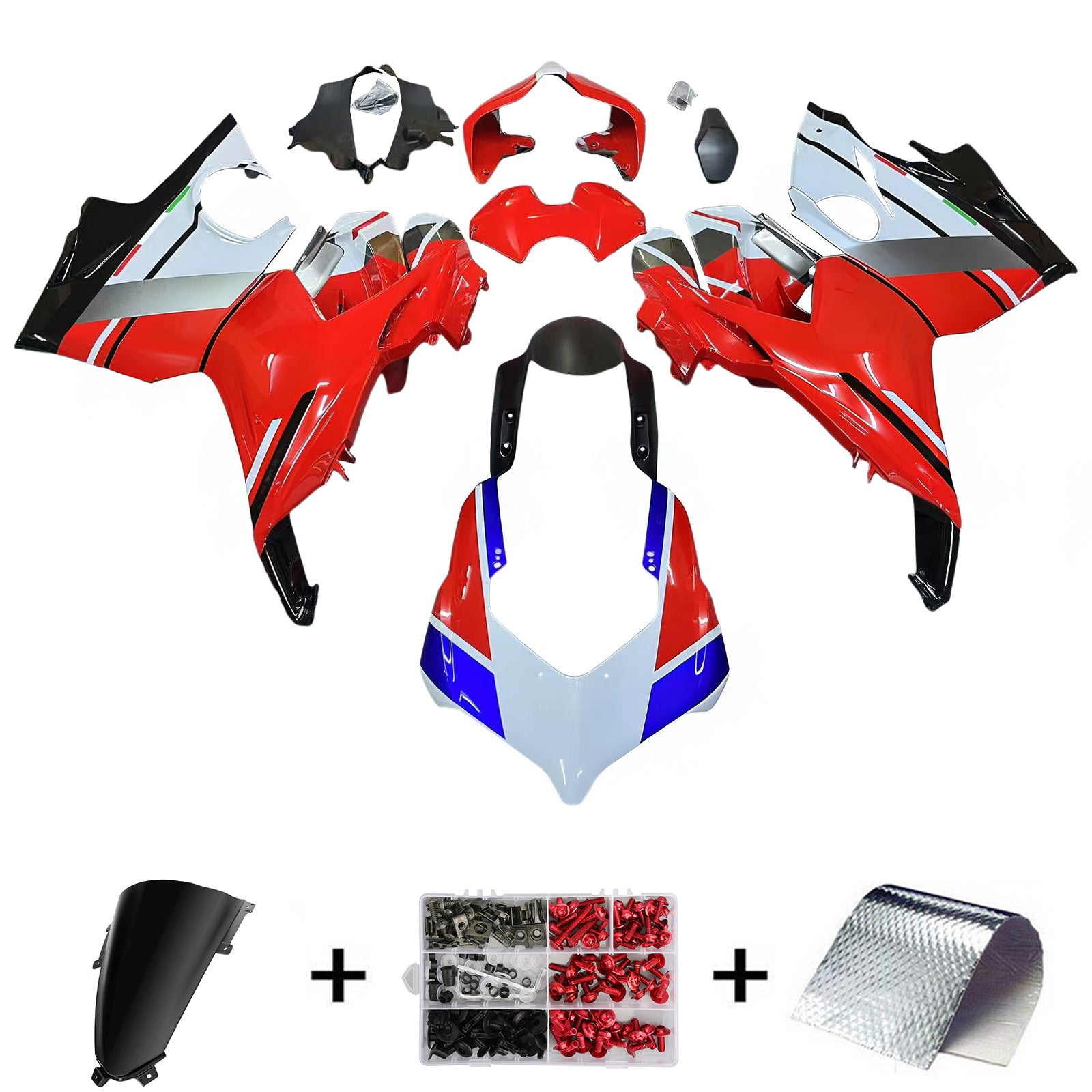 Amotopart Ducati 2018-2019 Panigale V4/V4S Style 11 Fairing Kit