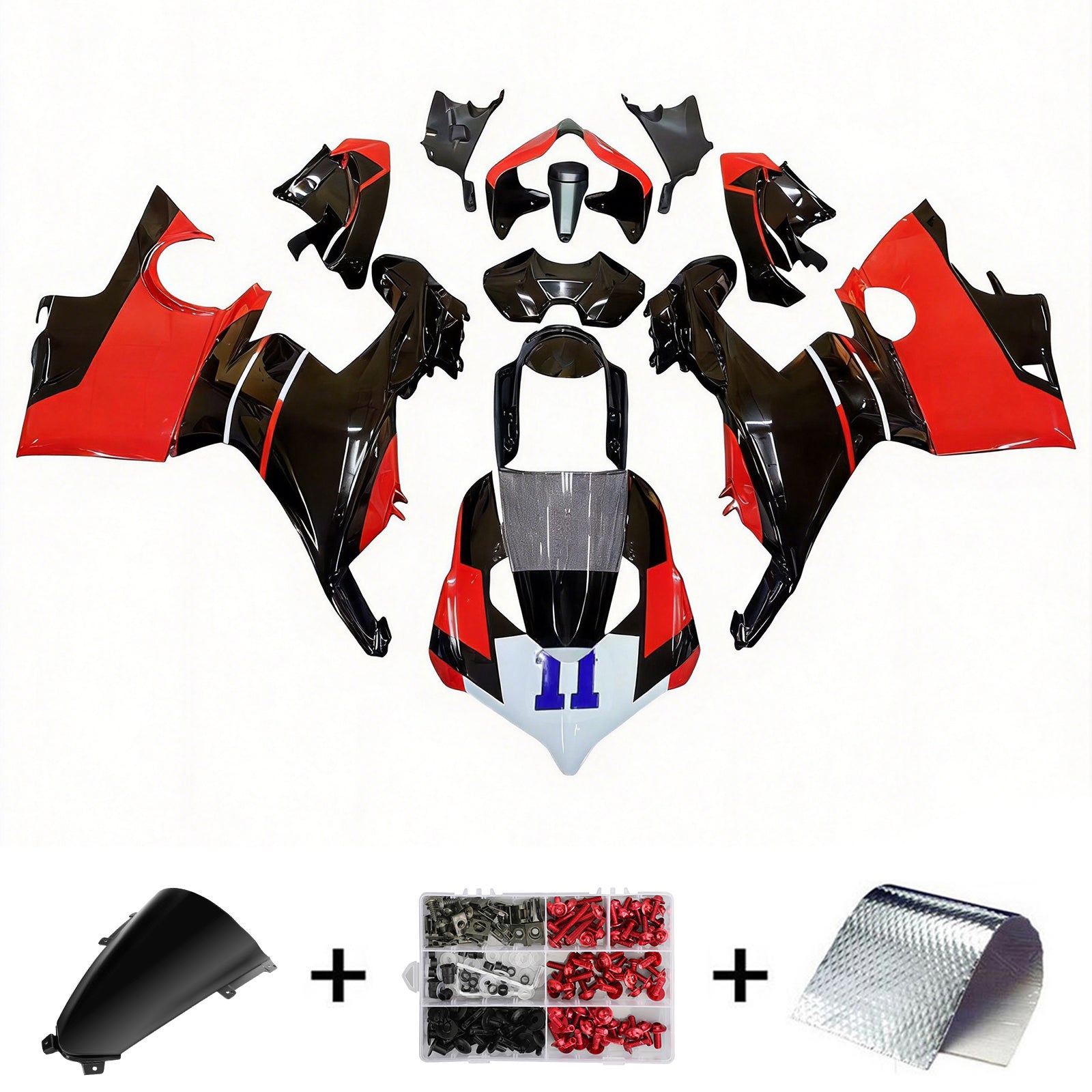 Amotopart Verkleidungsset für Ducati 2018–2019 Panigale V4/V4S Style 2