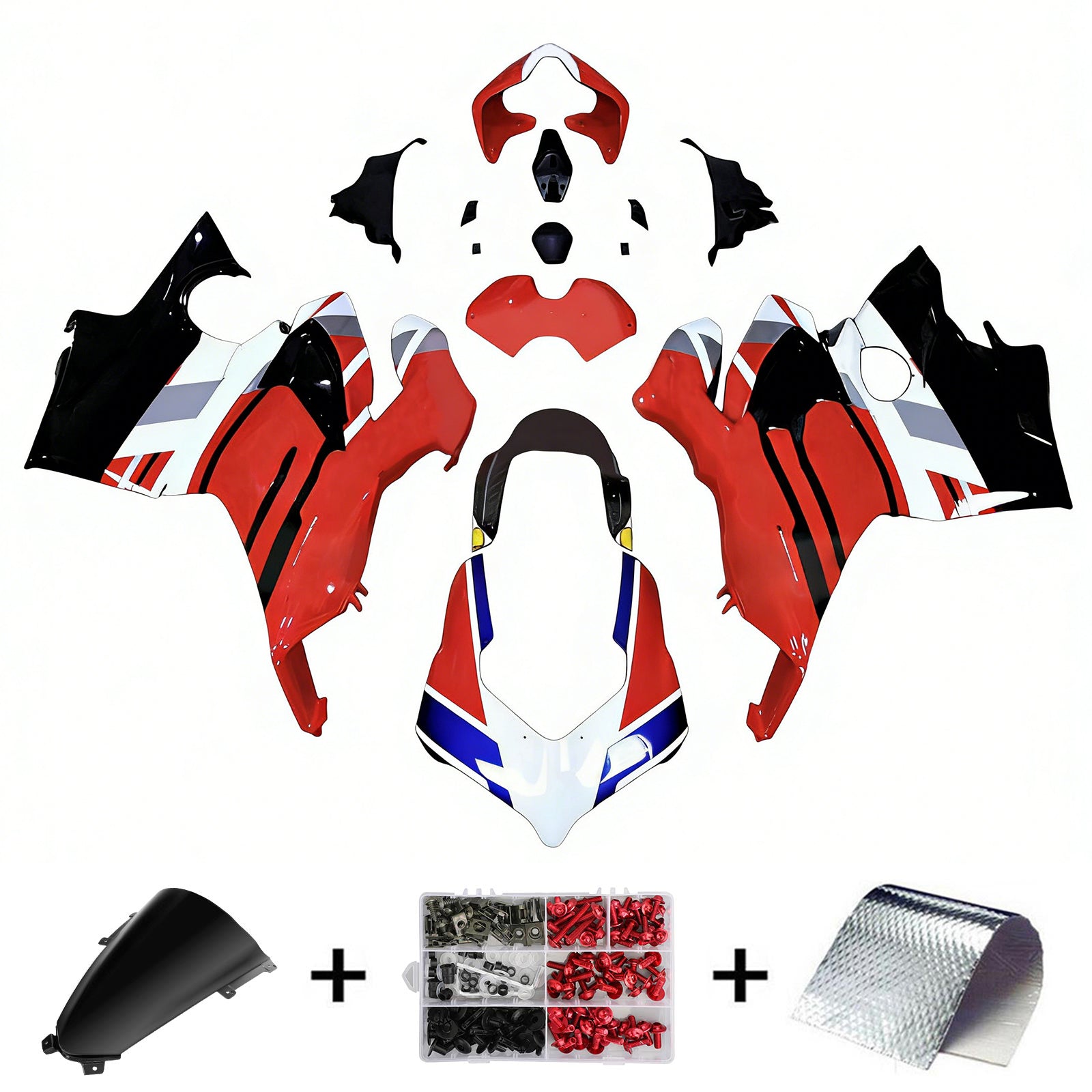 Amotopart Ducati 2018-2019 Panigale V4/V4S Style 3 Fairing Kit