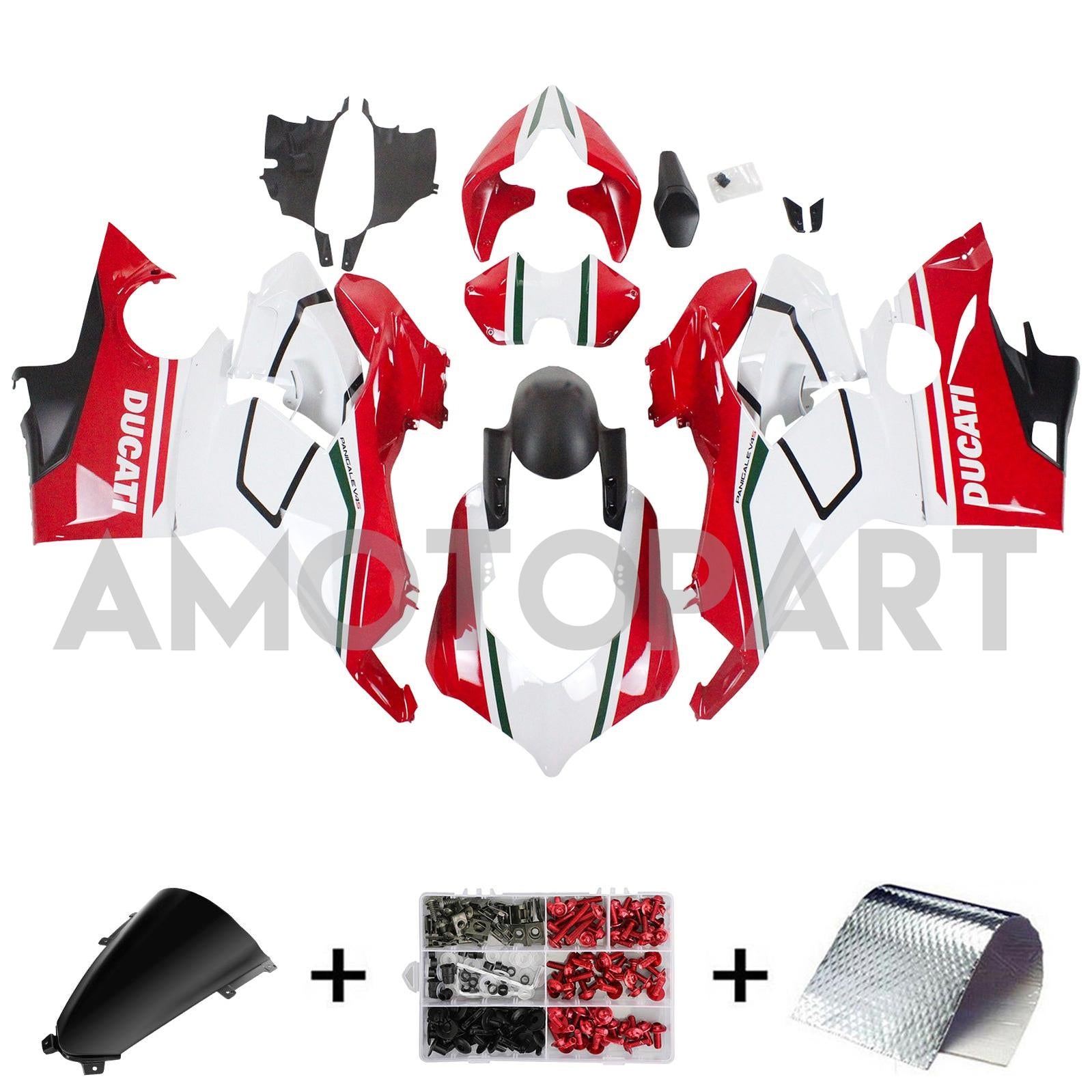 Amotopart Ducati 2018-2019 Panigale V4/V4S Style 5 Fairing Kit