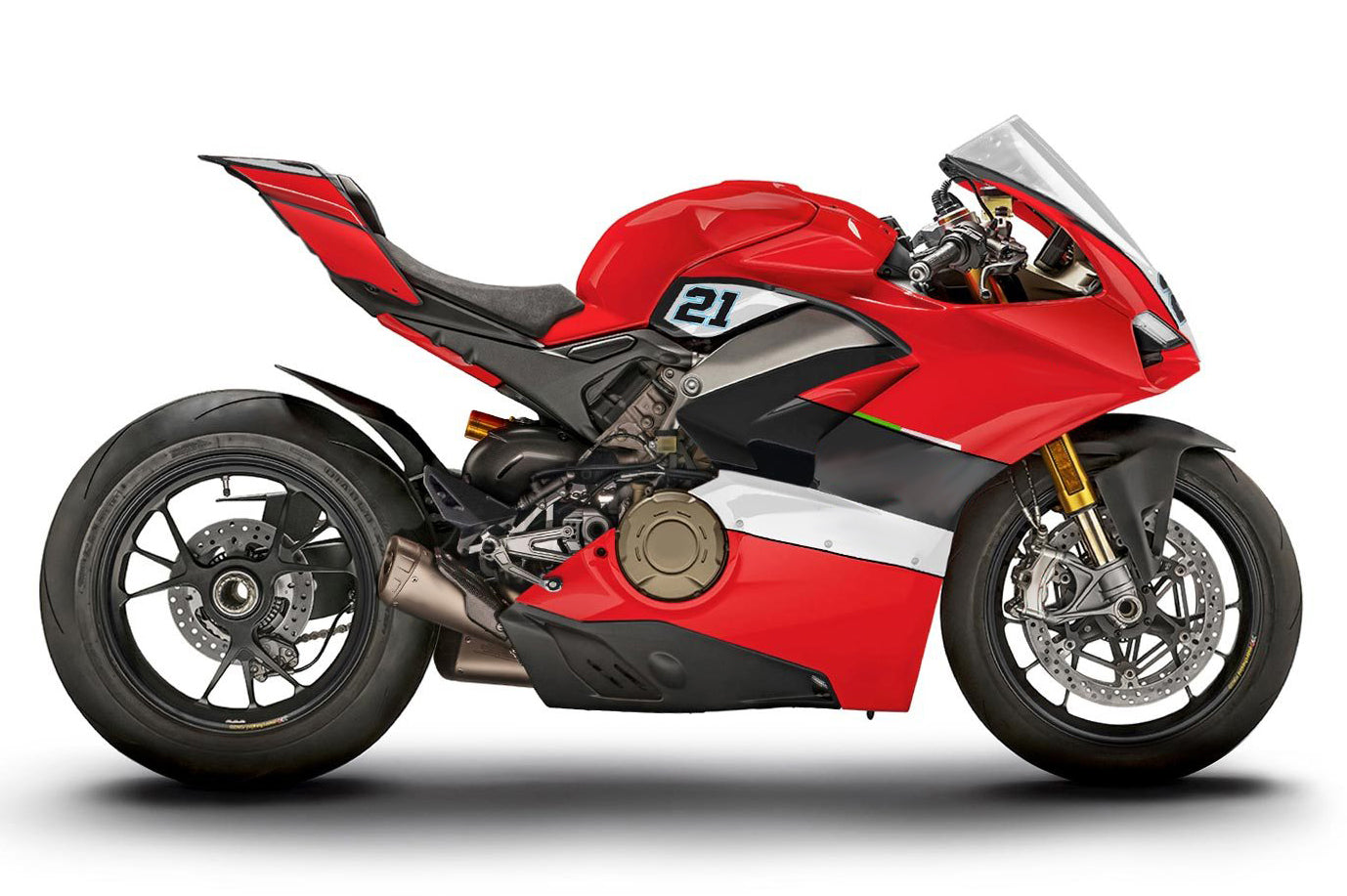 Amotopart Ducati 2018-2019 Panigale V4 V4S Red Fairing Kit