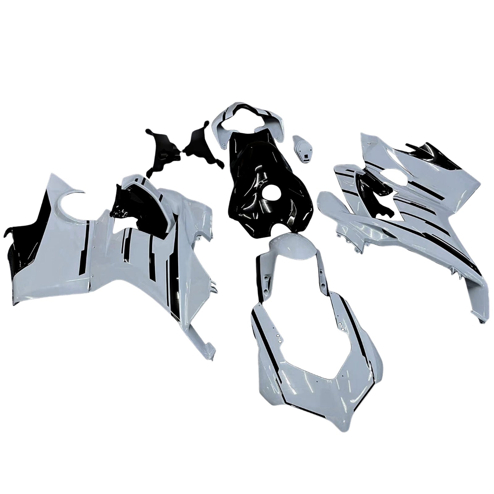 Amotopart Ducati 2018-2019 Kit di carenatura bianca Panigale V4 V4