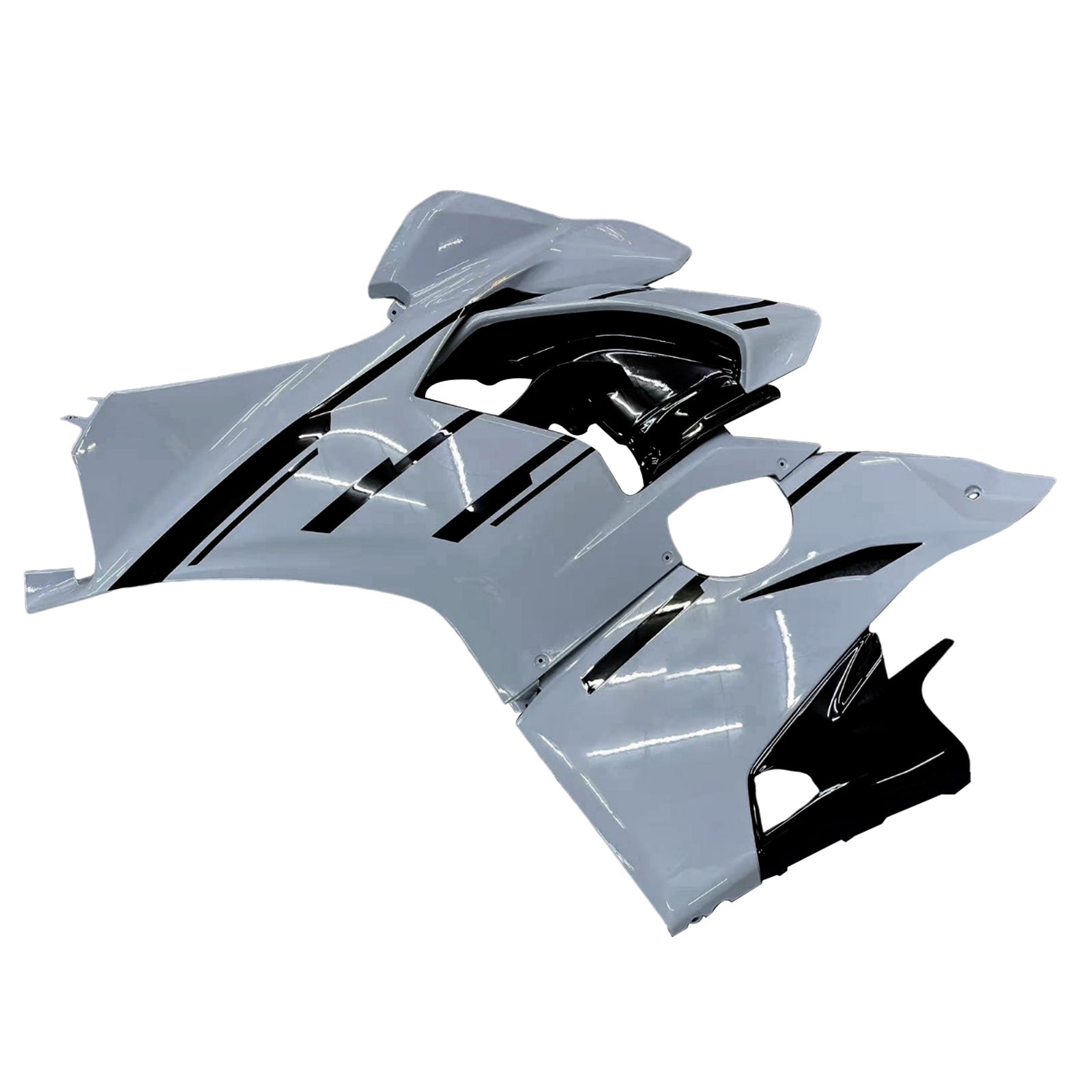 Amotopart Ducati 2018-2019 Kit di carenatura bianca Panigale V4 V4