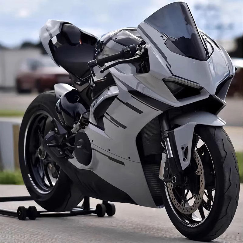 Amotopart Ducati 2018-2019 Kit di carenatura bianca Panigale V4 V4