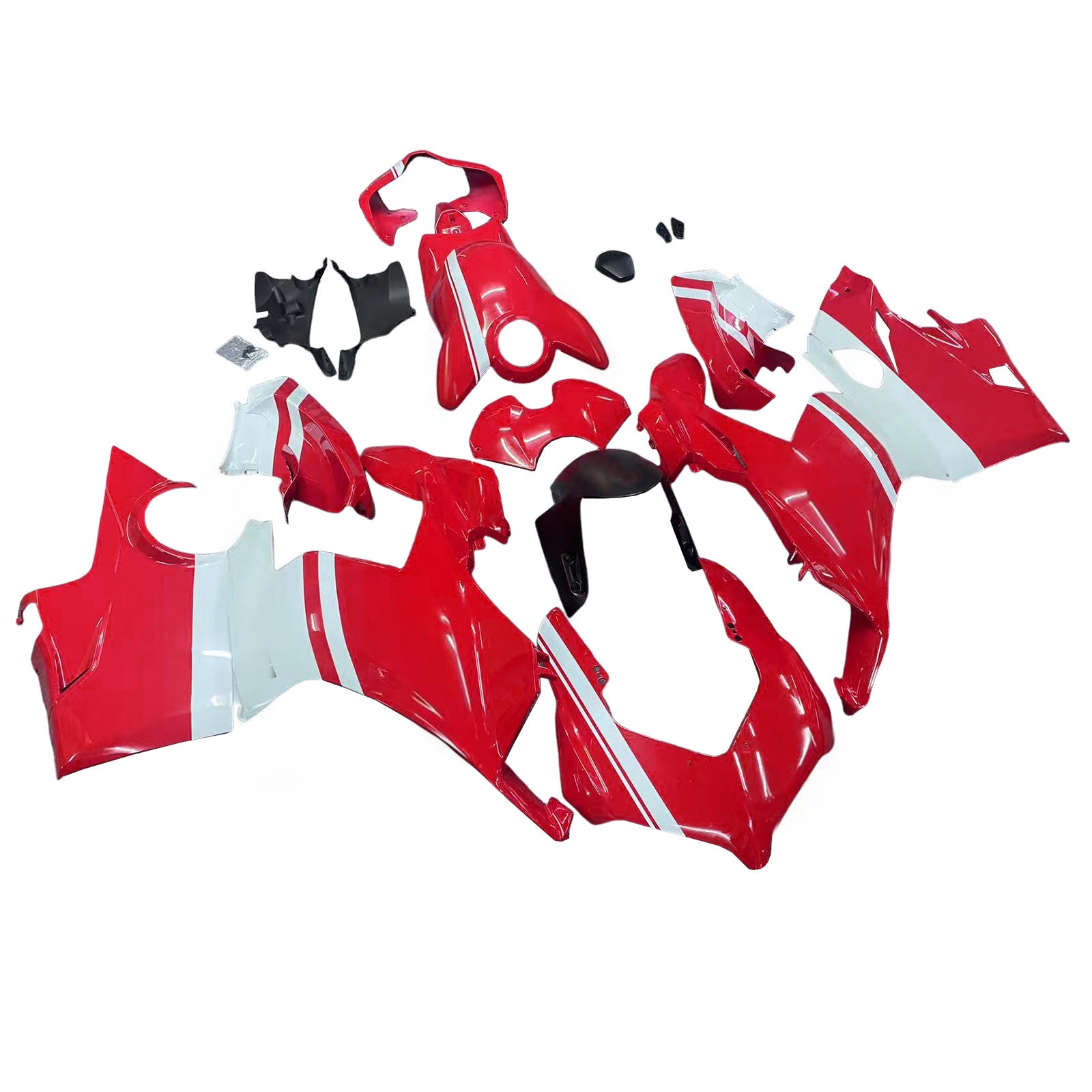 Amotopart Ducati 2018-2019 Panigale V4 V4S Red White Fairing Kit