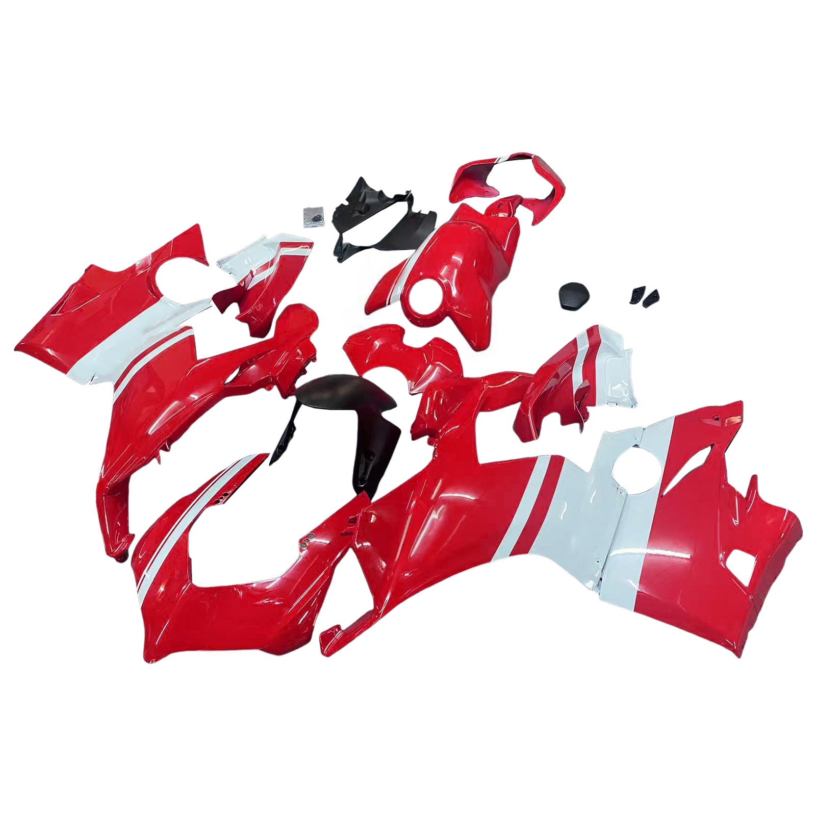 Amotopart Ducati 2018-2019 Panigale V4 V4S Red White Fairing Kit