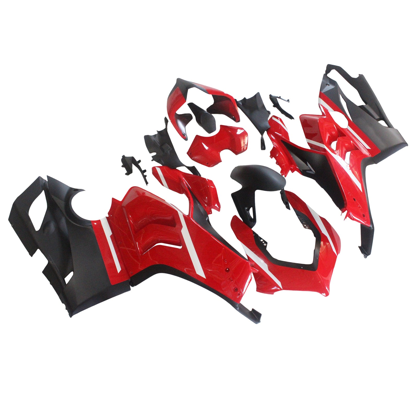 AMOTOPART DUCATI 20-21 PANIGALE V4 V4S White with Red Fairing Kit