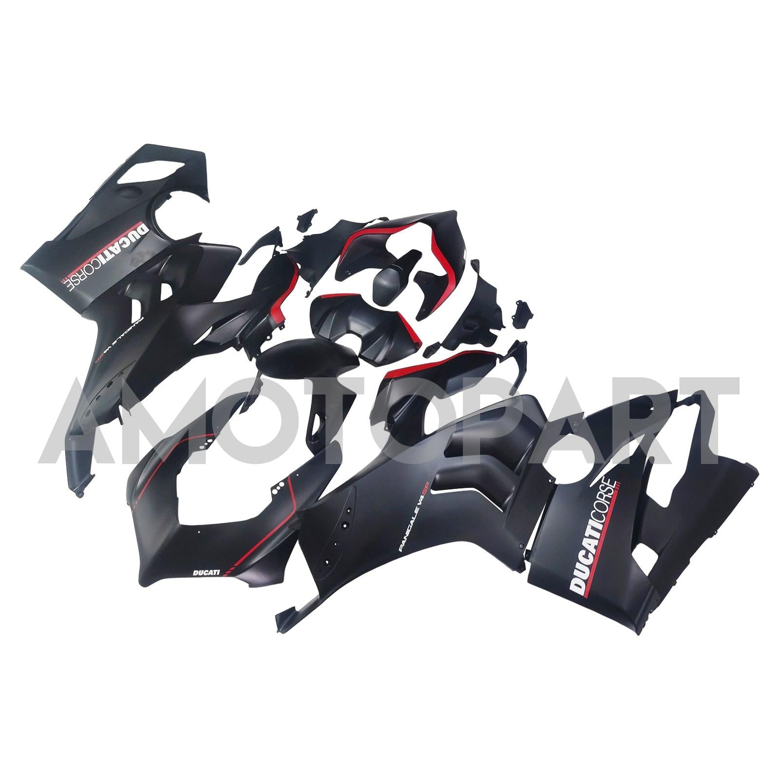 Amotopart Ducati 20-21 Panigale V4 V4S Black Sliver Abzugskit