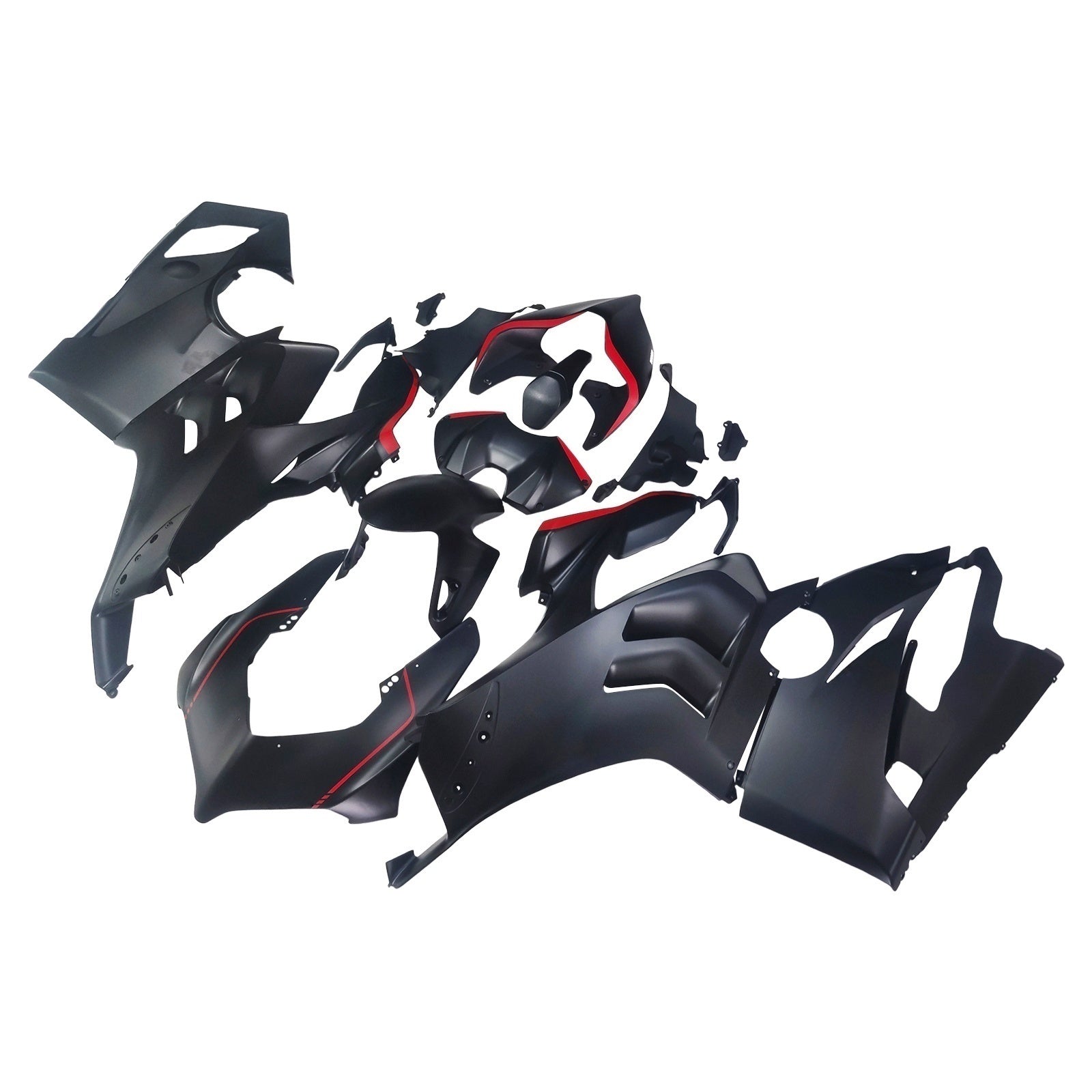 Amotopart Ducati 20-21 Panigale V4 V4S Black Sliver Fairing Kit