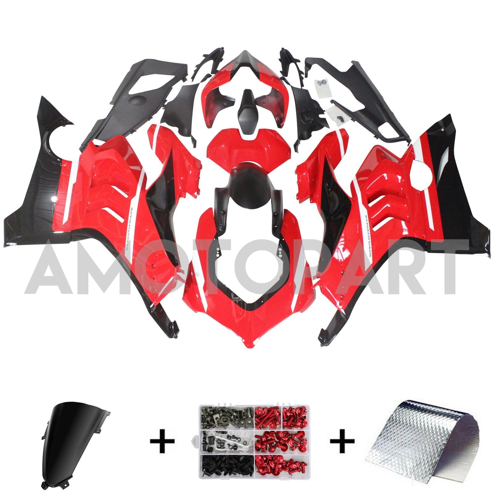 Amotopart Ducati 20-21 Panigale V4 V4S Style3 Fairing Kit