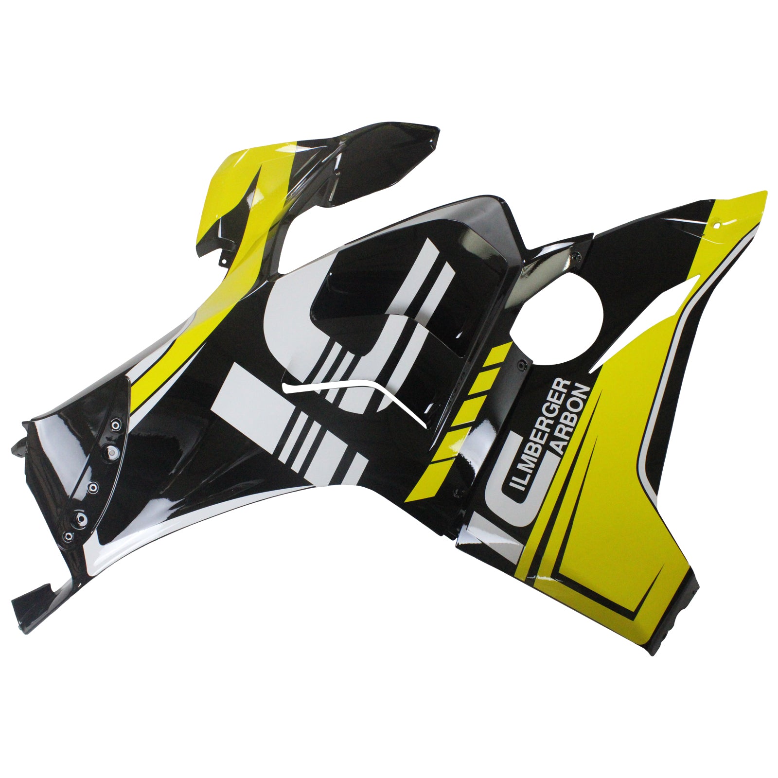 Amotopart Ducati 20-21 Panigale V4 V4S Black&Yellow Fairing Kit