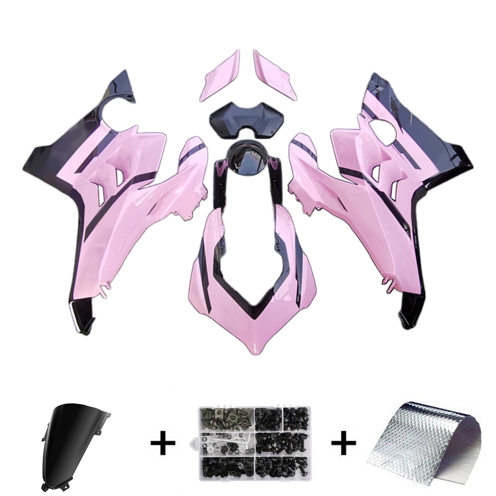 Amotopart Ducati 20-21 Panigale V4 V4S Pink Fairing Kit