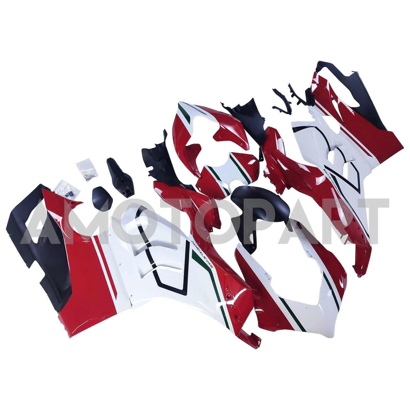 Amotopart Ducati 20-21 Panigale V4 V4S Red Style4 Fairing Kit