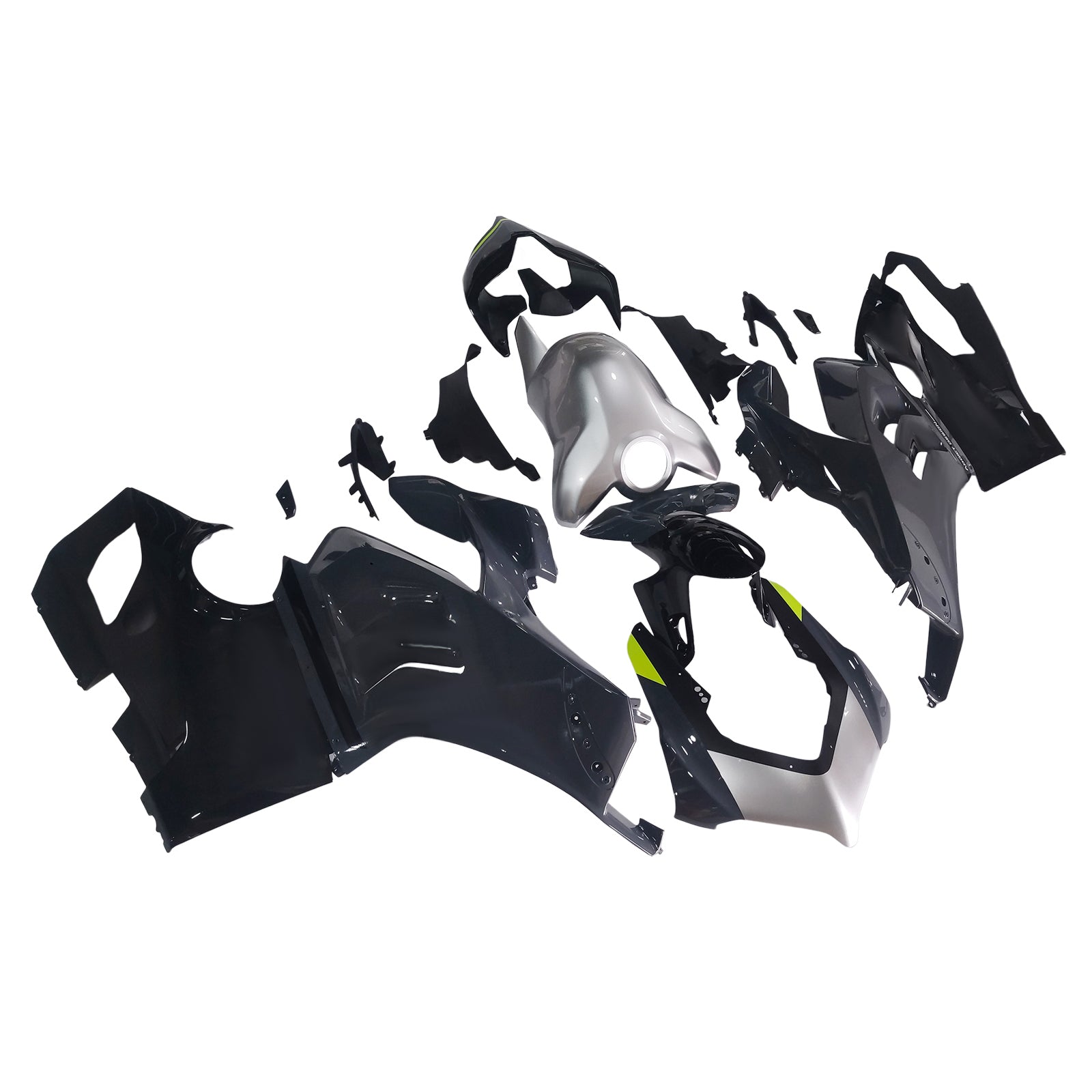 Amotopart Ducati 20-21 Panigale V4 V4S Black Grey Fairing Kit
