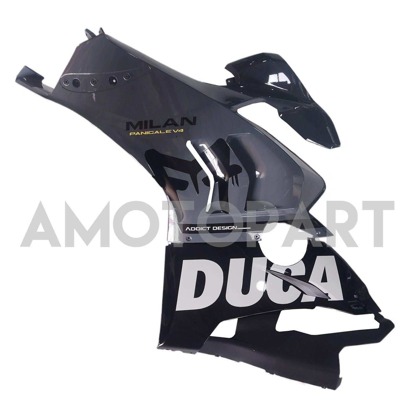 Amotopart Ducati 20-21 Panigale V4 V4S Black Grey Fairing Kit