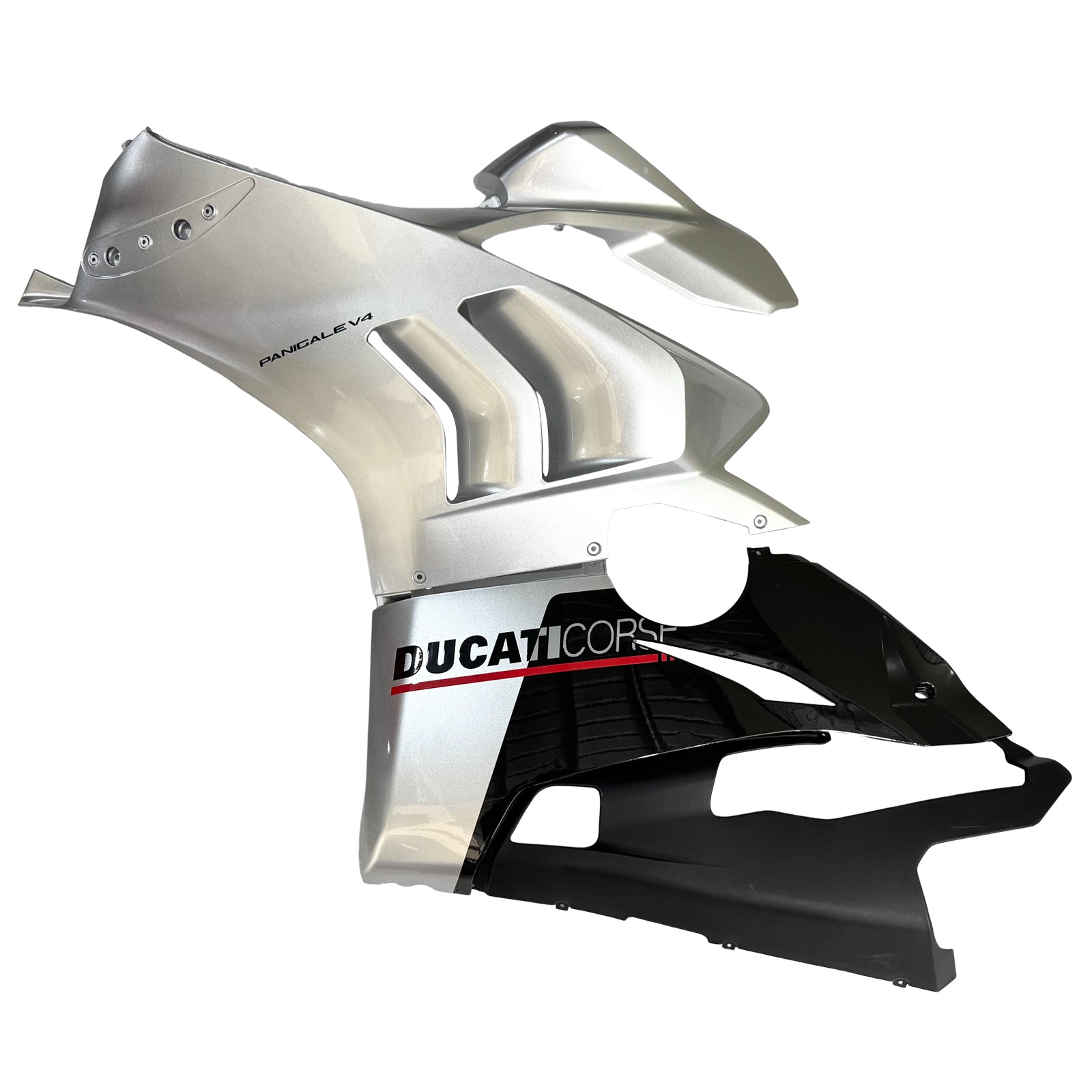 Amotopart Ducati 20-21 Panigale V4 V4S Silver White Fairing Kit
