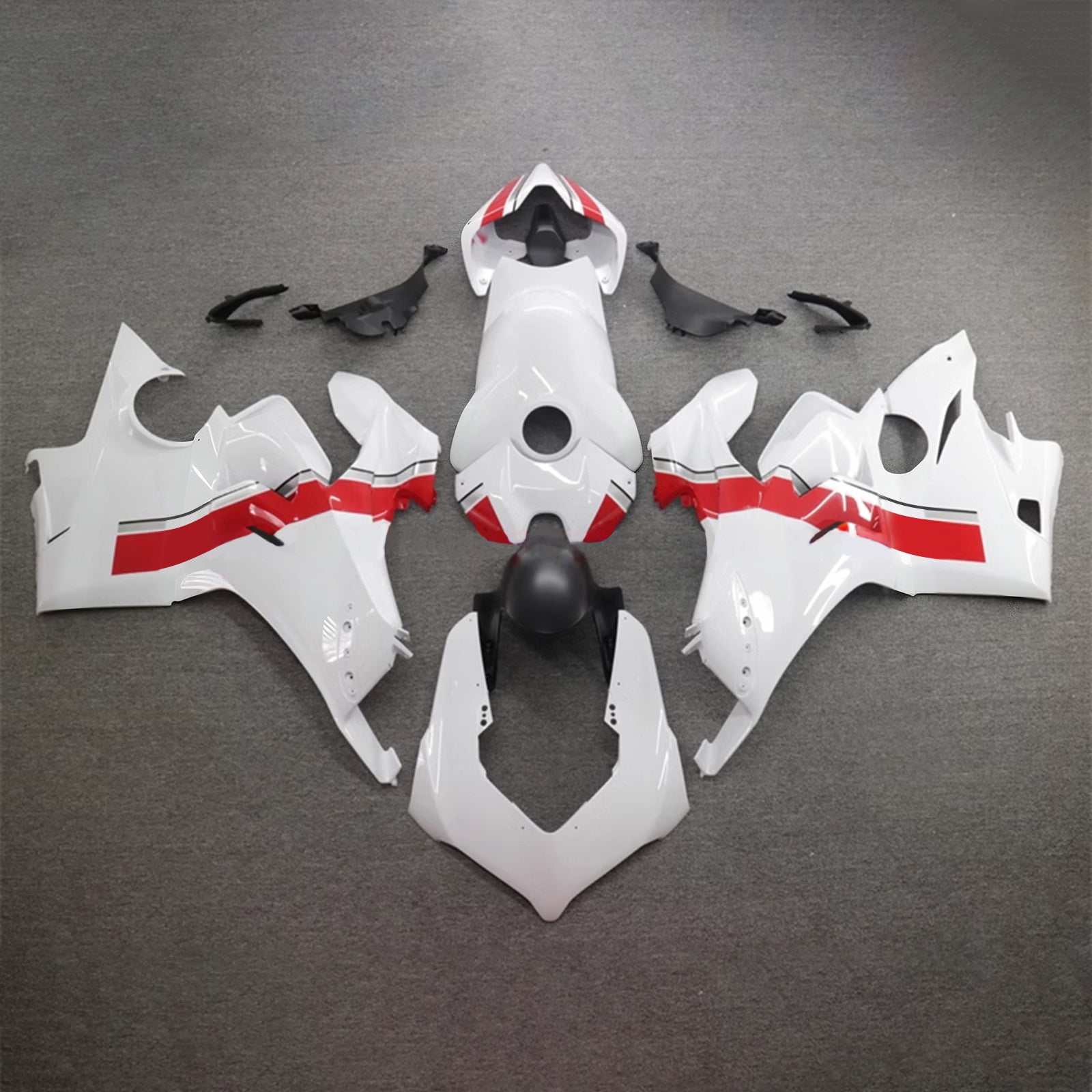 Amotopart Ducati 20-21 Panigale V4 V4S Black Red White Fairing Kit