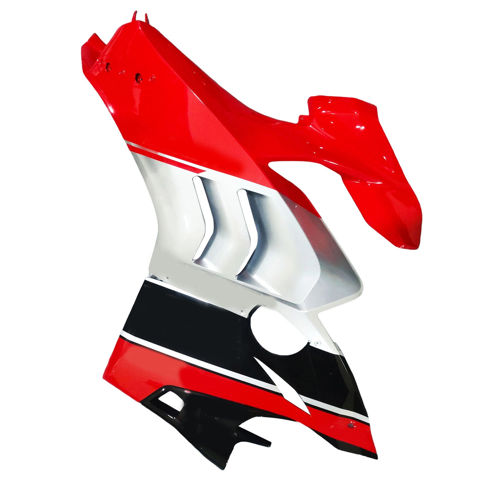 Amotopart Ducati 20-21 Panigale V4 V4S Kit di carenatura rossa in argento nero