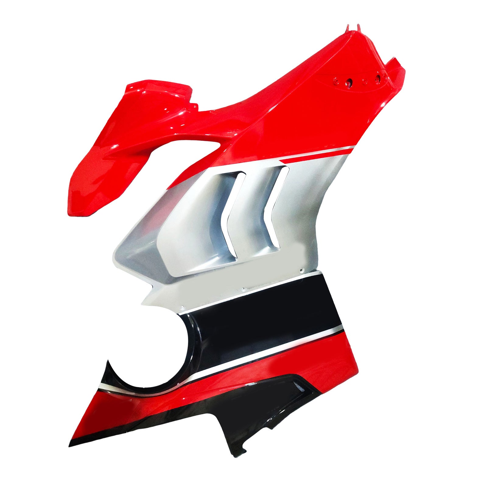 Amotopart Ducati 20-21 Panigale V4 V4S Kit di carenatura rossa in argento nero