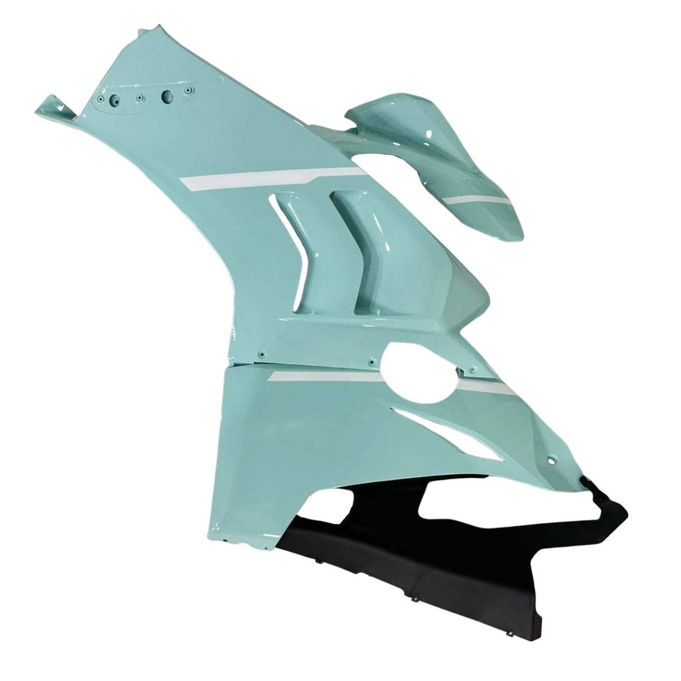 Amotopart Ducati 20-21 Panigale V4 V4S Black Light Blue Fairring Kit