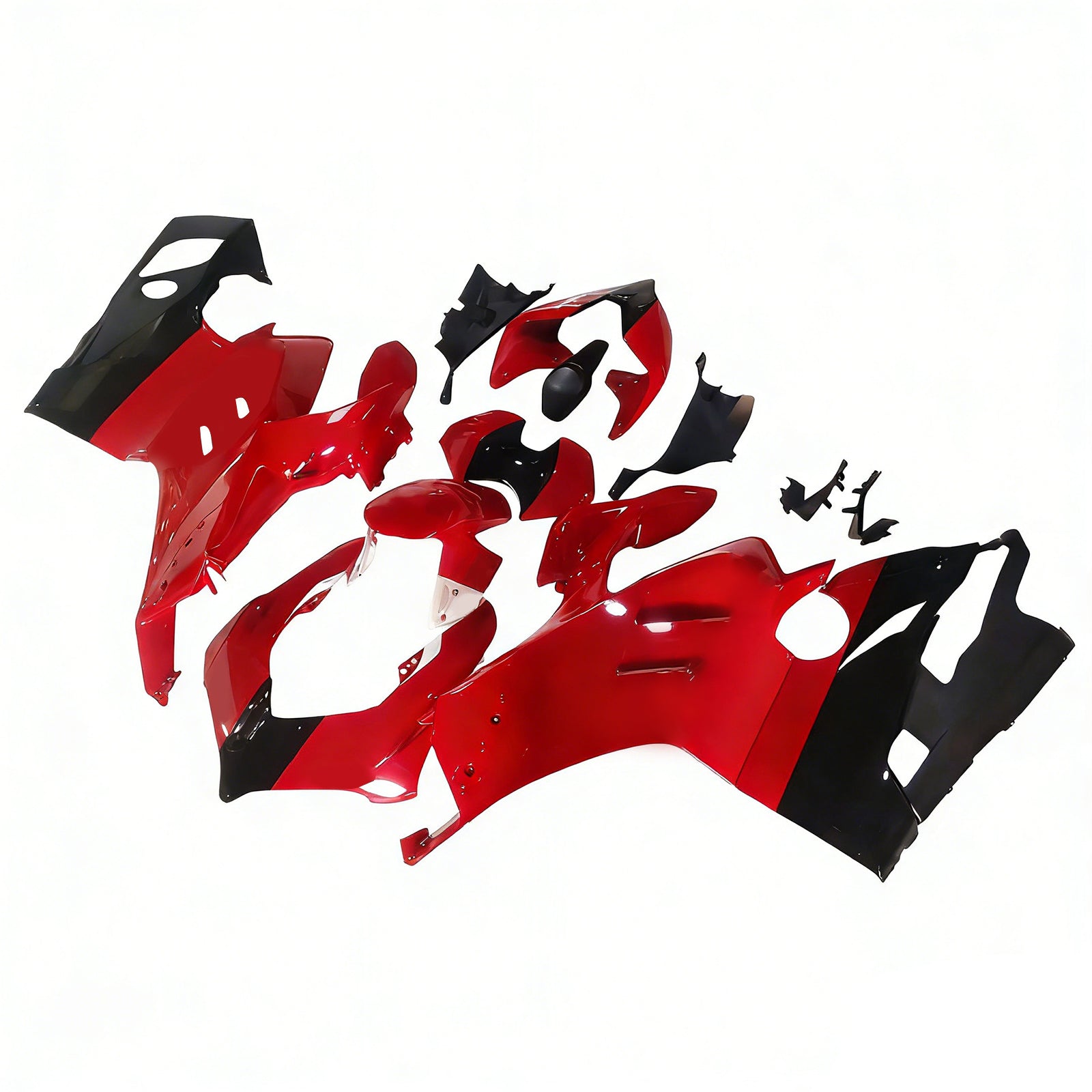 Amotopart Ducati 20-21 Panigale V4 V4S Red Black Fairing Kit