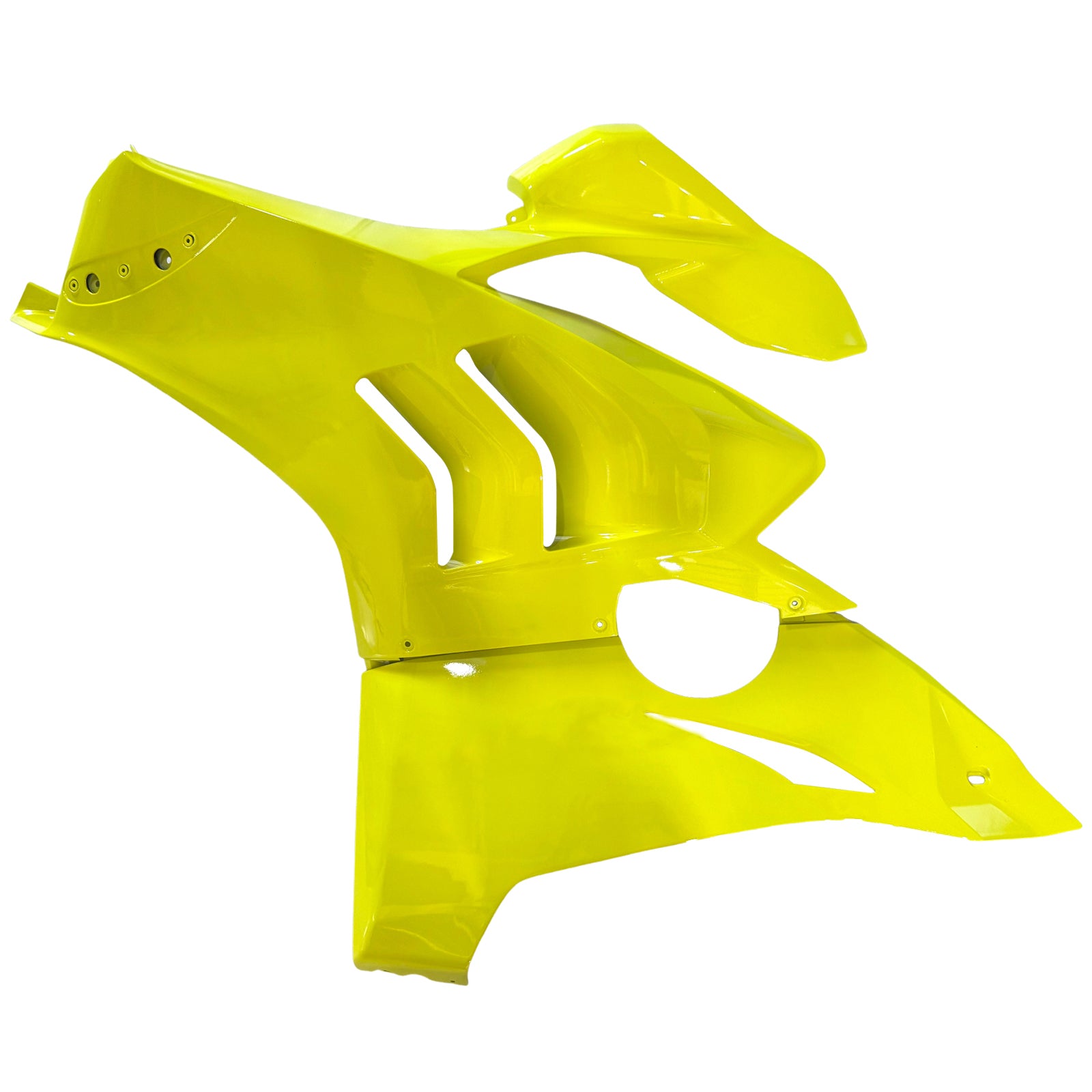 Amotopart Ducati Panigale 20-21 V4 V4S Black Light Yellow Fairing Kit