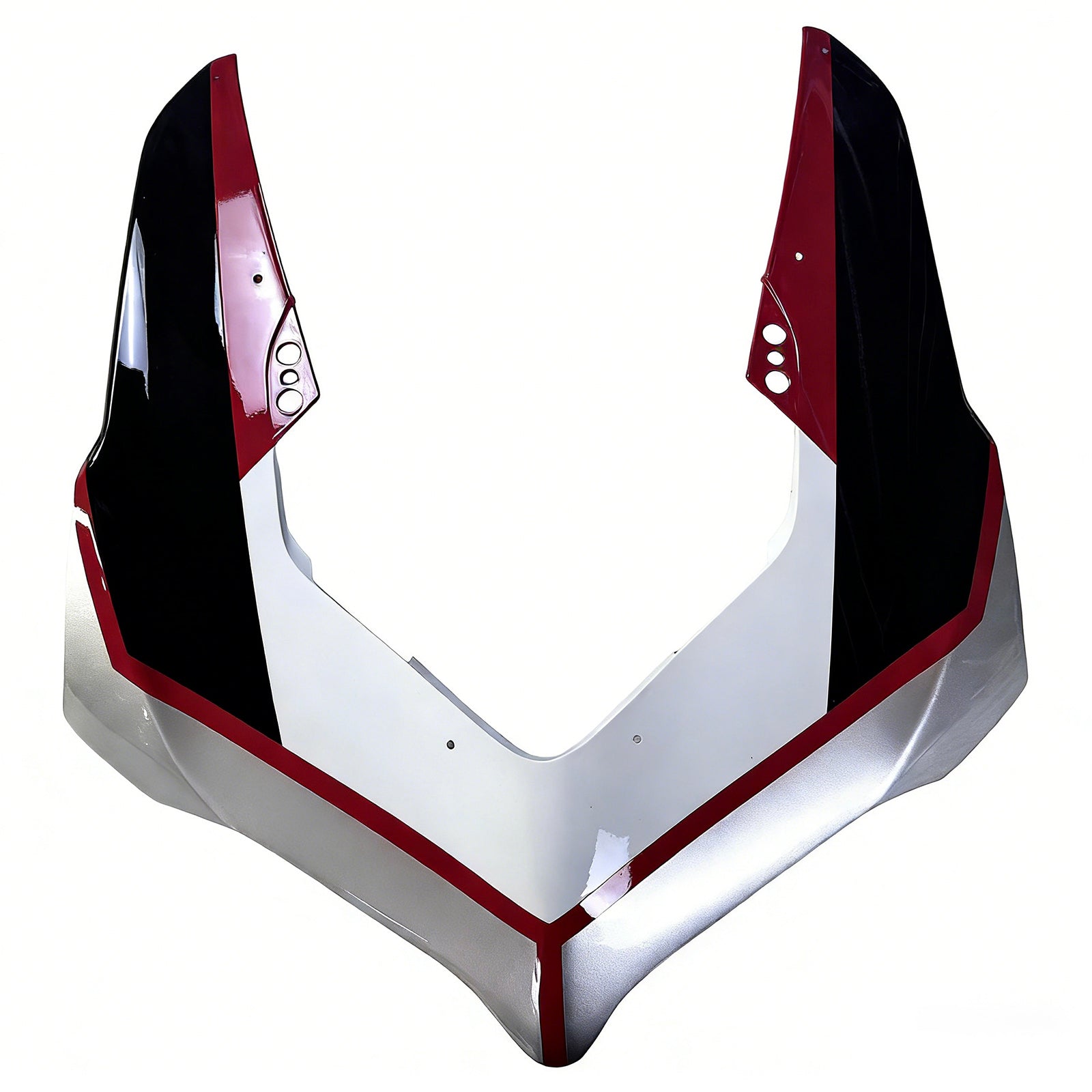 Amotopart Verkleidungsset für Ducati 20–21 V4 V4S, Kohlefaser, Schwarz, Grau, Weiß