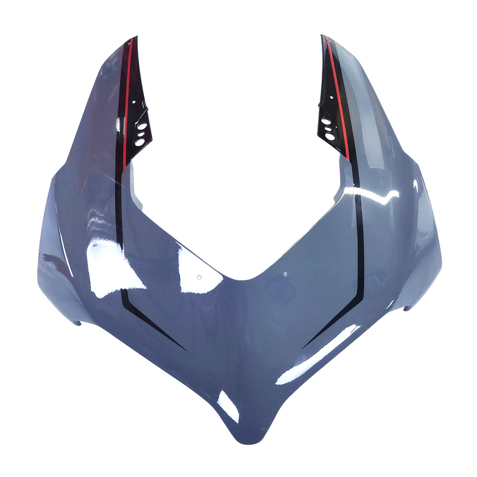 Amotopart Ducati 20-21 V4 V4S Glossy Gray Black Fairing Kit