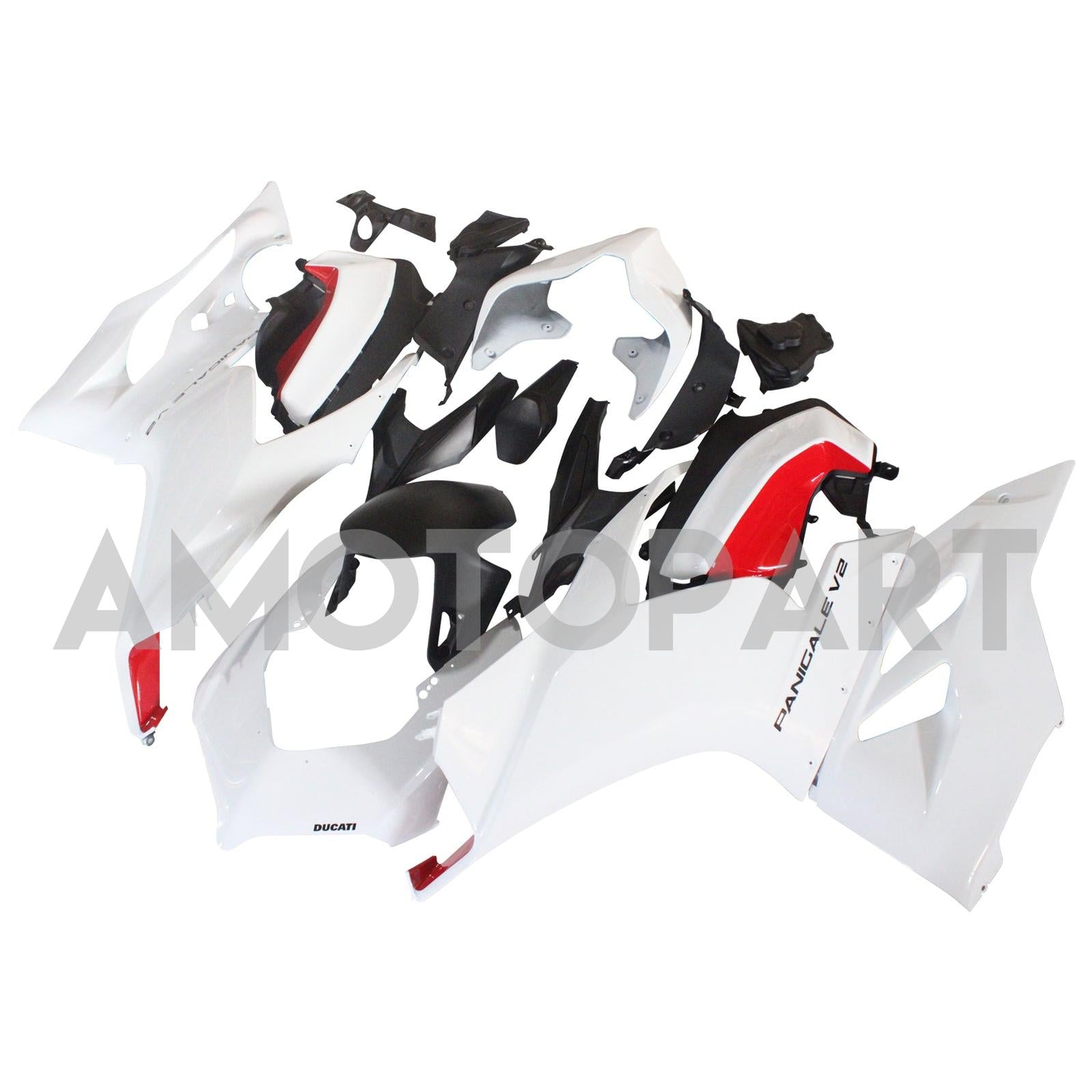 Amotopart Ducati 2020-2024 Panigale V2 White Fairing Kit