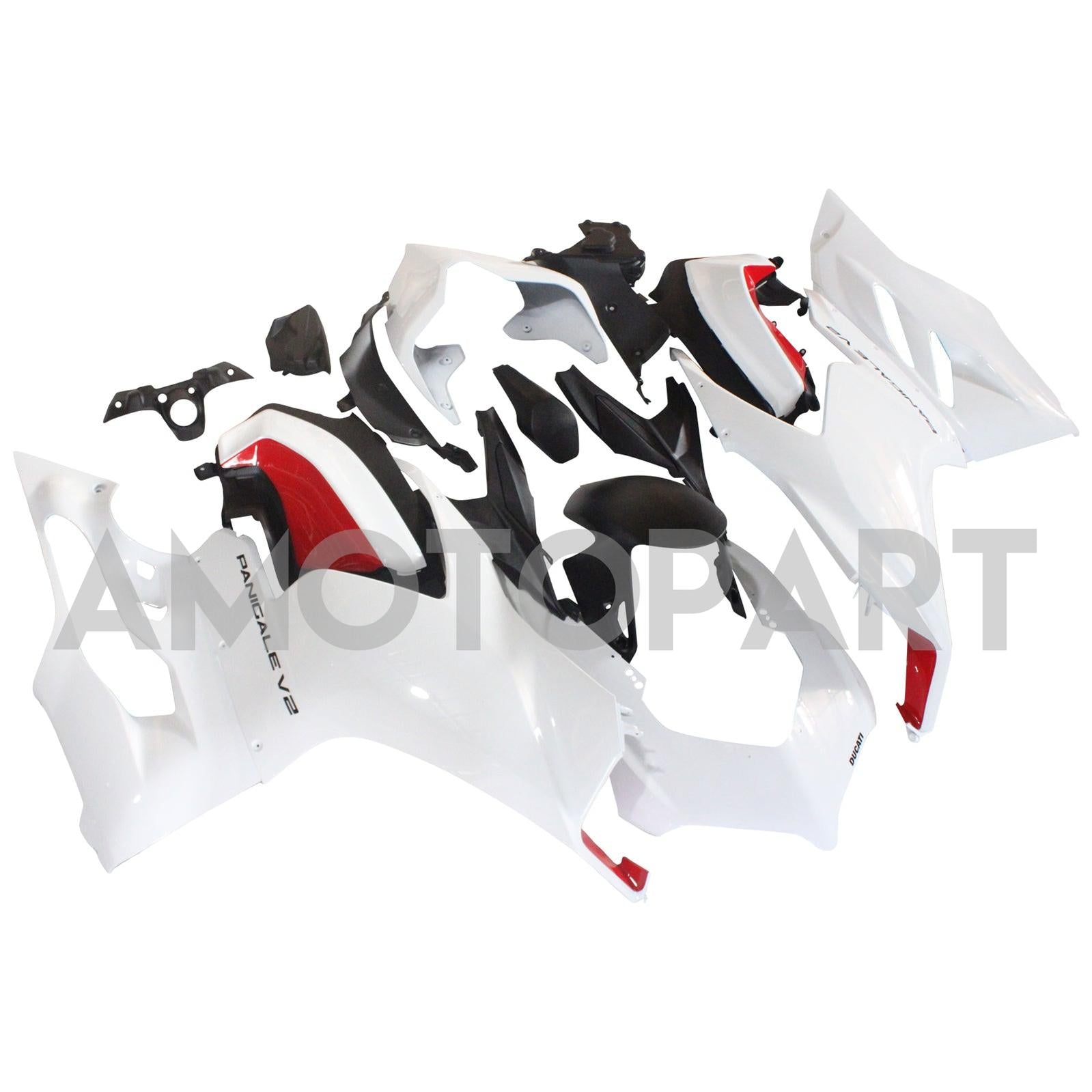Amotopart Ducati 2020-2024 Panigale V2 White Fairing Kit