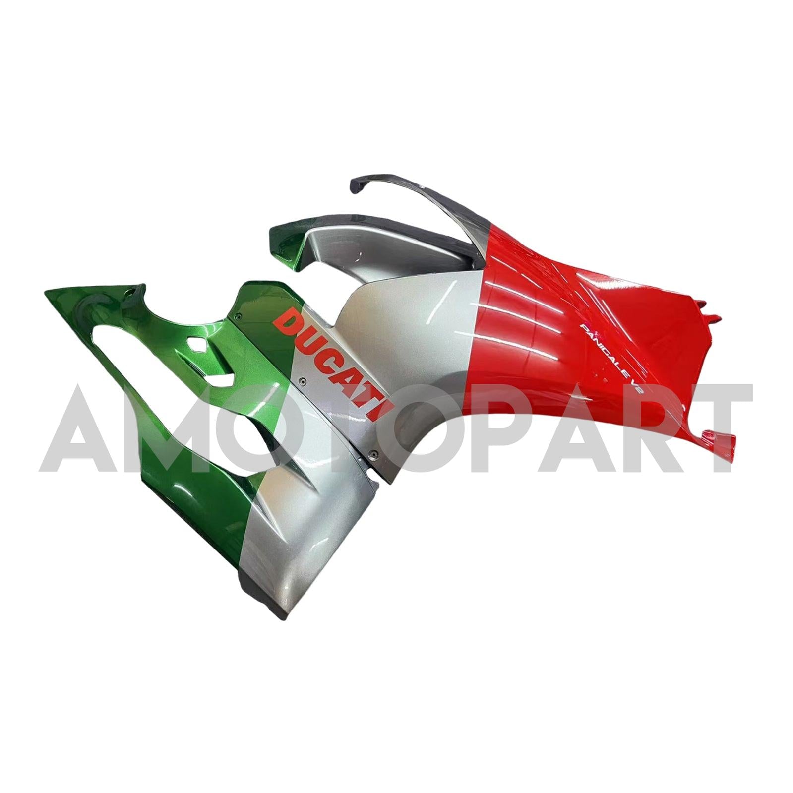 Amotopart 2020-2024 Ducati Panigale V2 Red White Green Fairing Kit