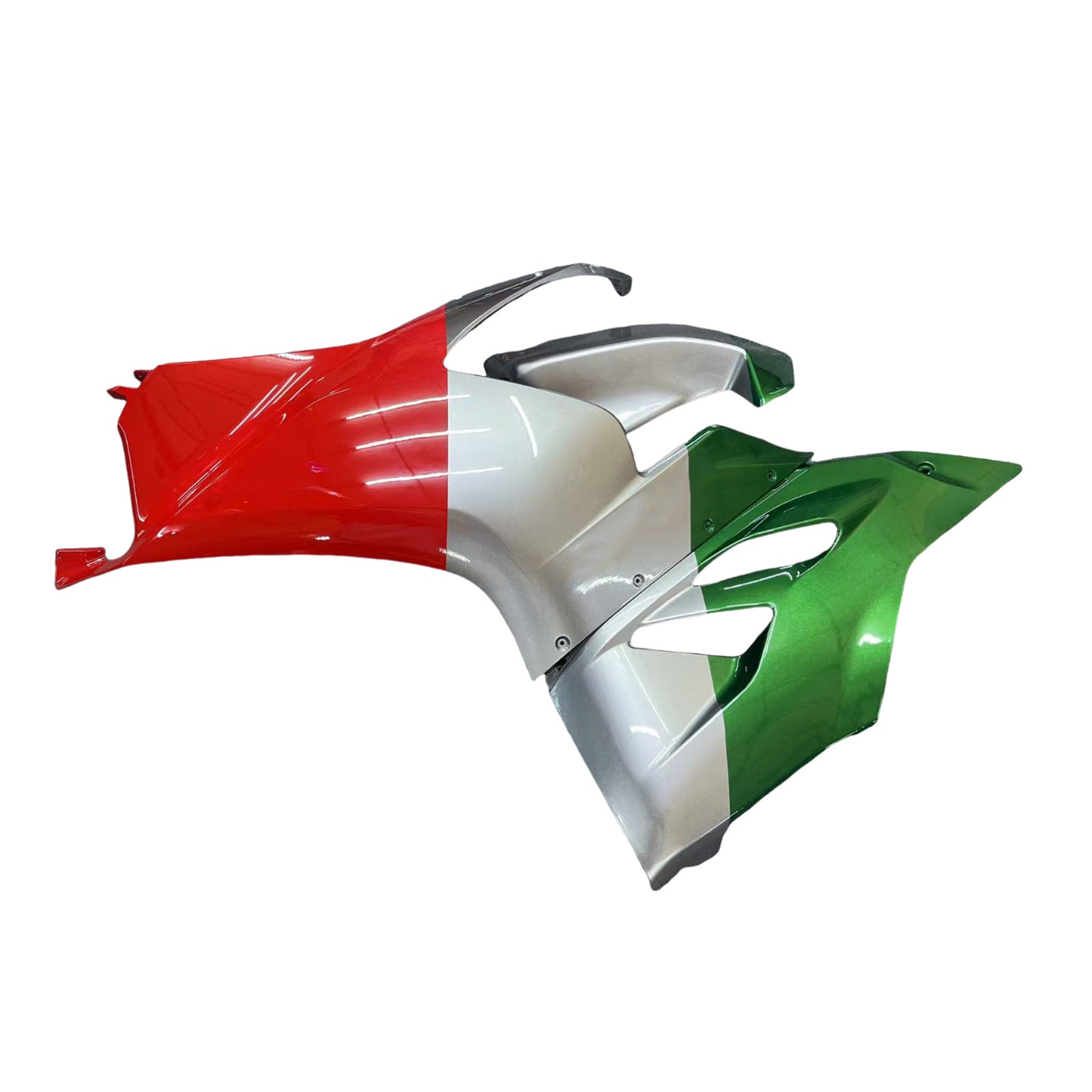 Amotopart 2020-2024 Ducati Panigale V2 Red White Green Kuip Kit