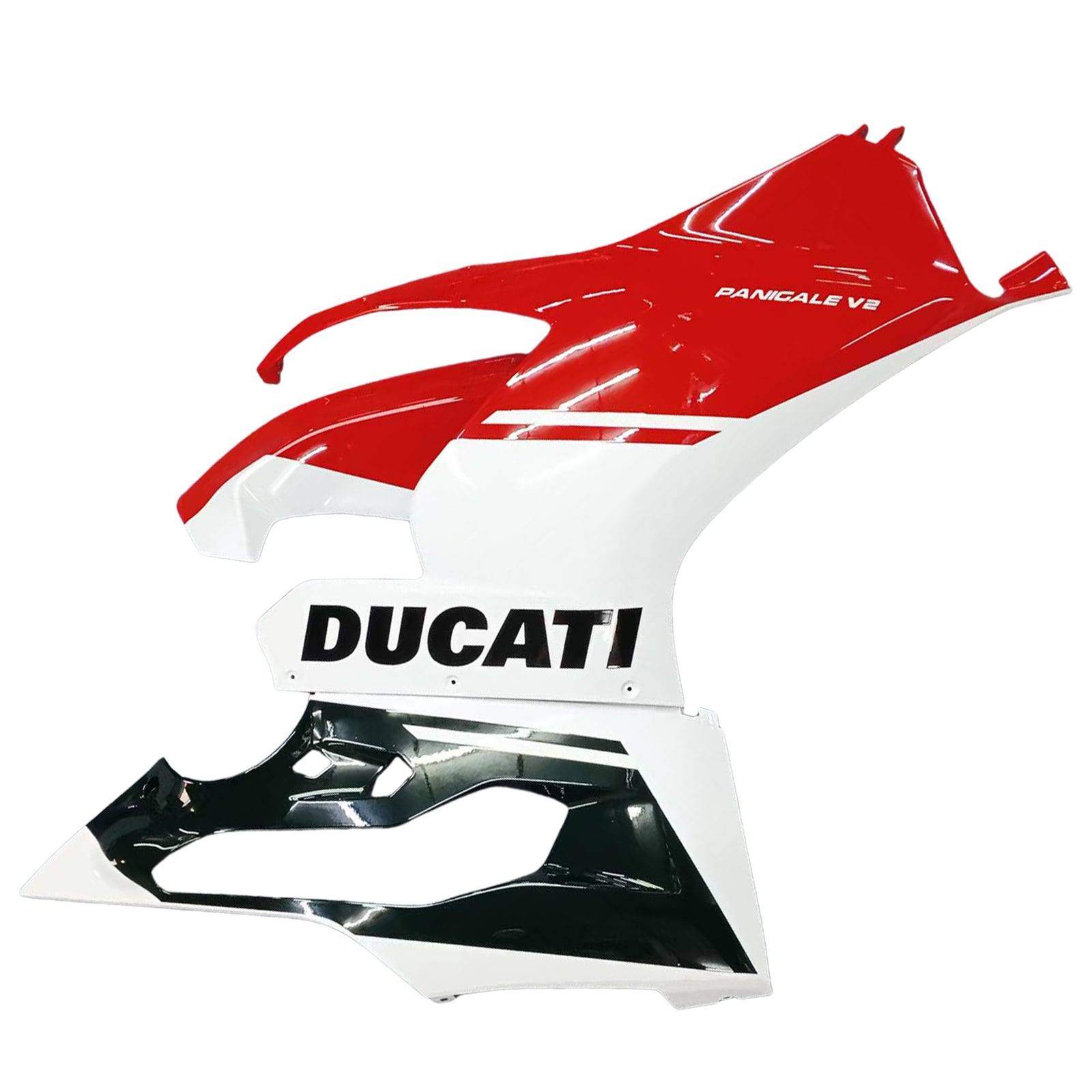 Amotopart 2020–2024 Ducati Panigale V2 Schwarz Weiß Rot Verkleidungsset